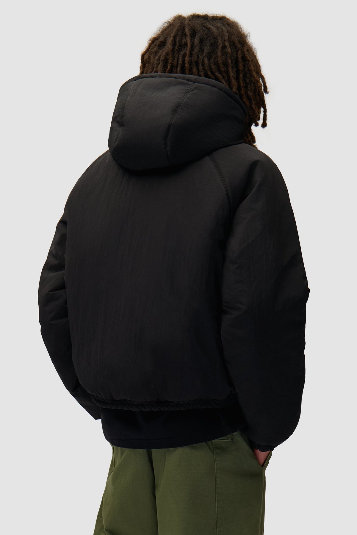 Veste réversible en nylon - Noir