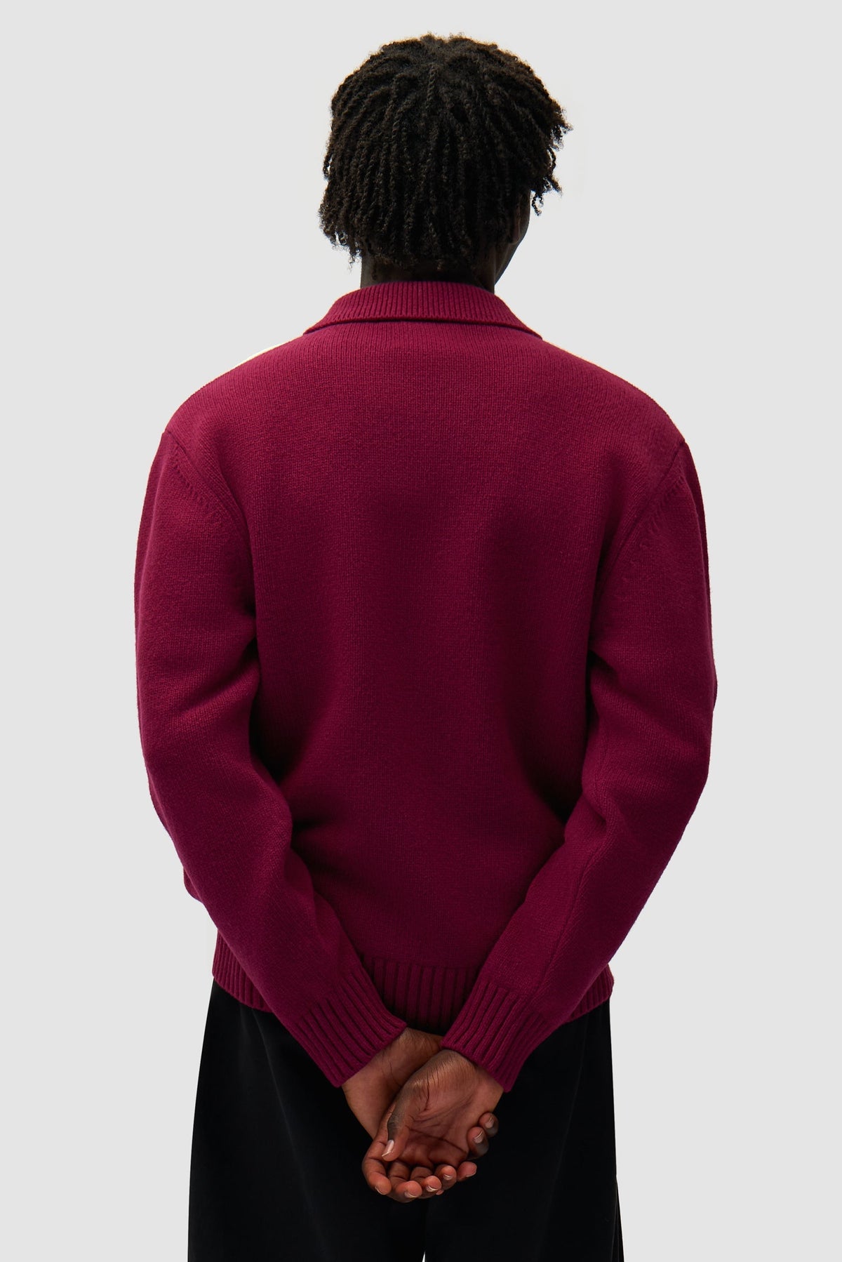 Cardigan - Bordeaux/Crème