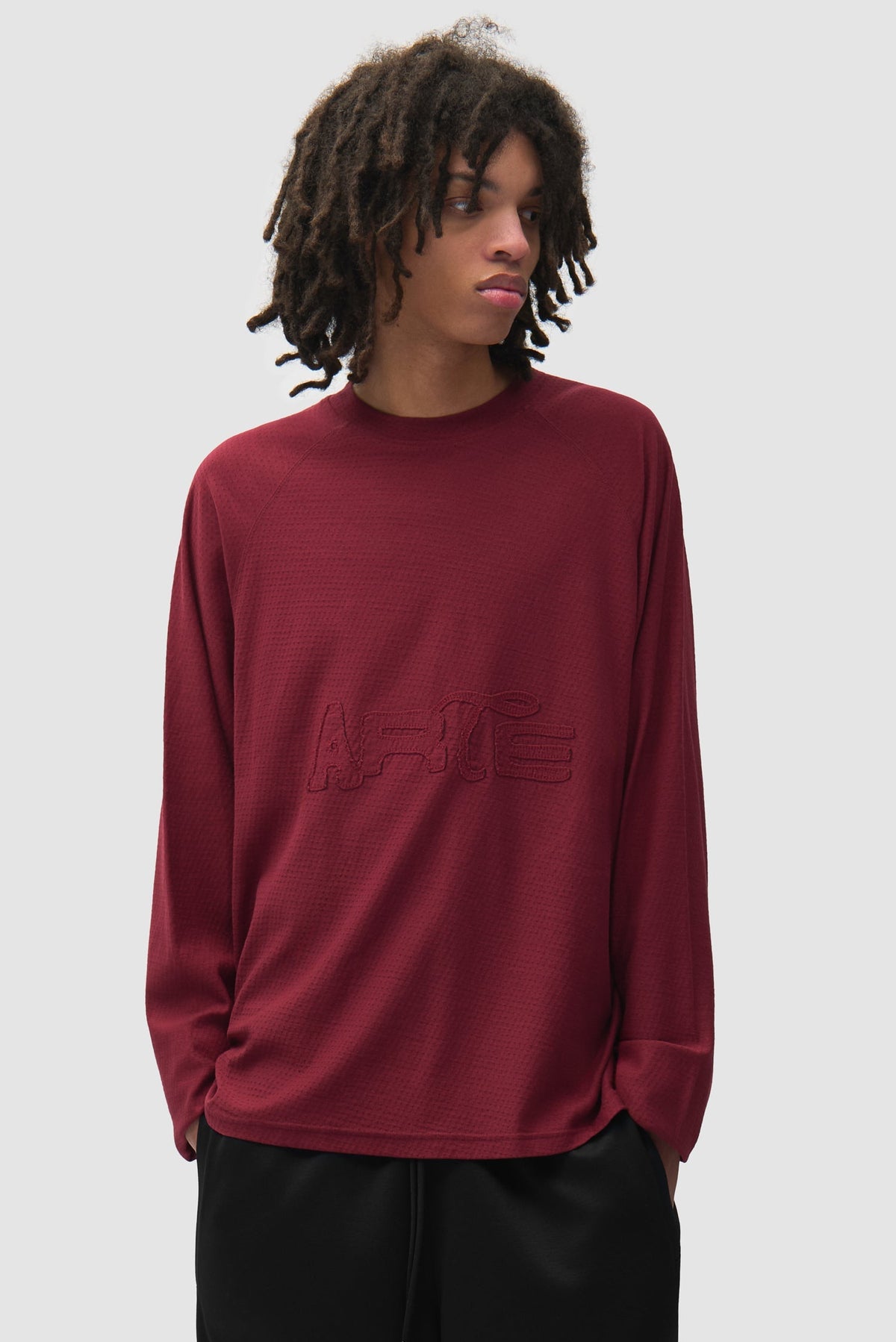 T-shirt à manches longues Nylon Aero - Bordeaux