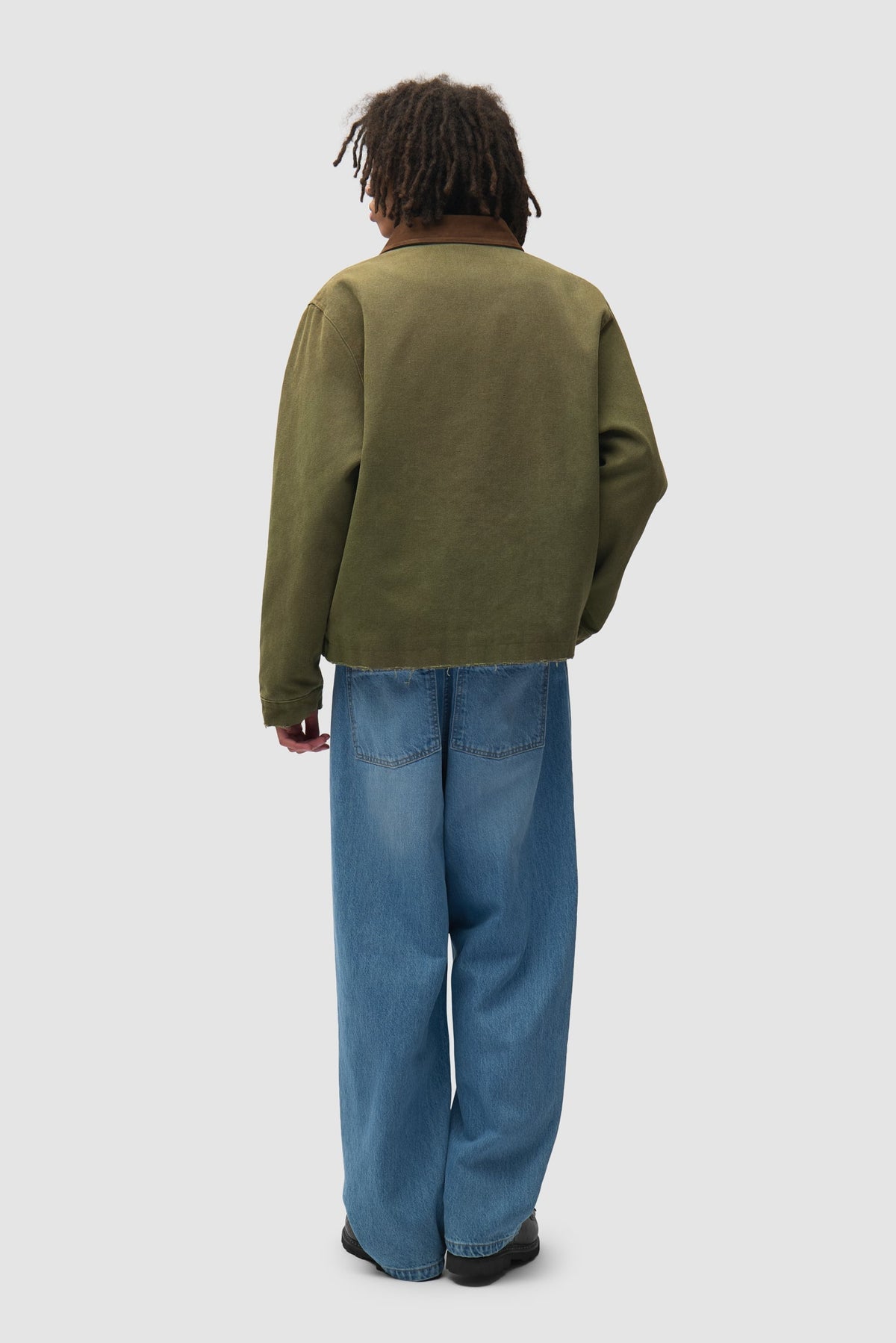 Veste artisanale « Dusty » - Verte