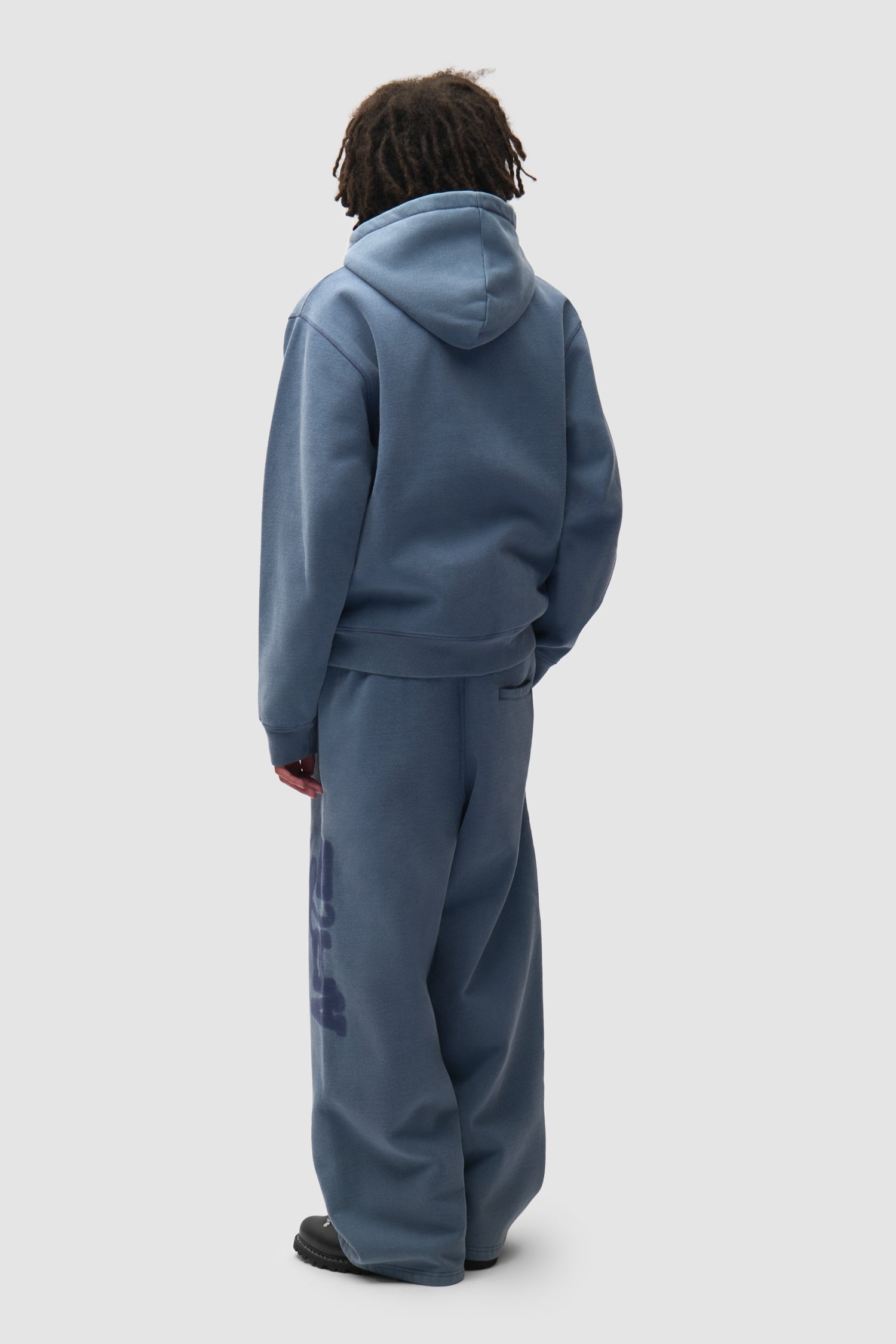Sweat à capuche zippé « Stencil Sunfade » - Bleu marine
