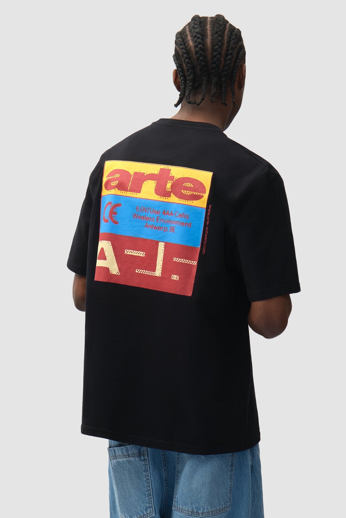 T-shirt « Tricolor Serial » - Noir