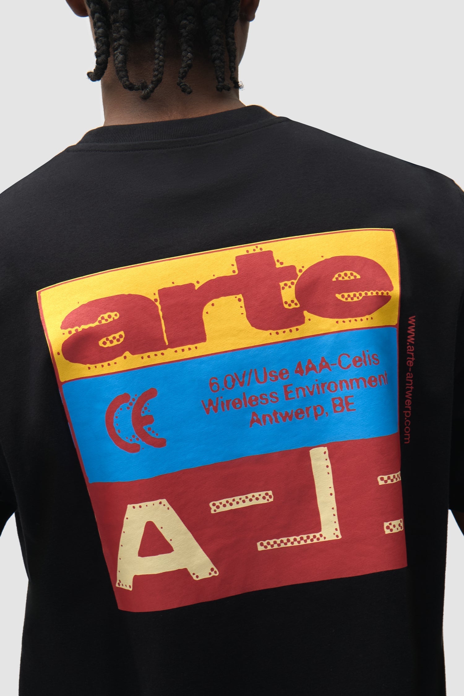T-shirt « Tricolor Serial » - Noir