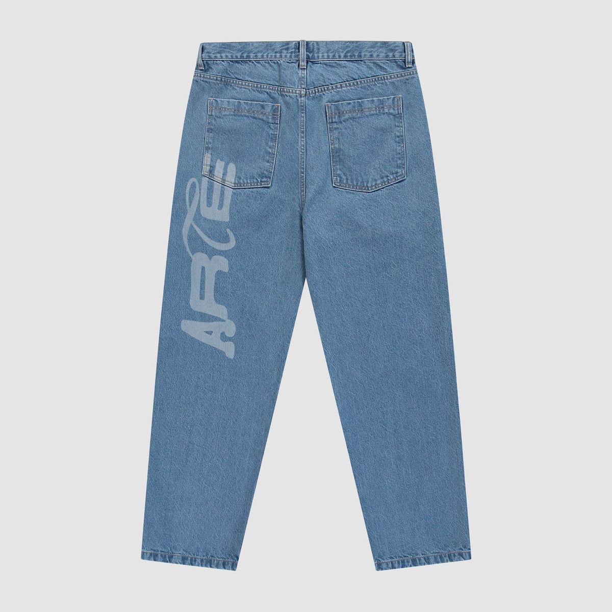 Pantalon en jean à motifs au pochoir - Denim Bleach