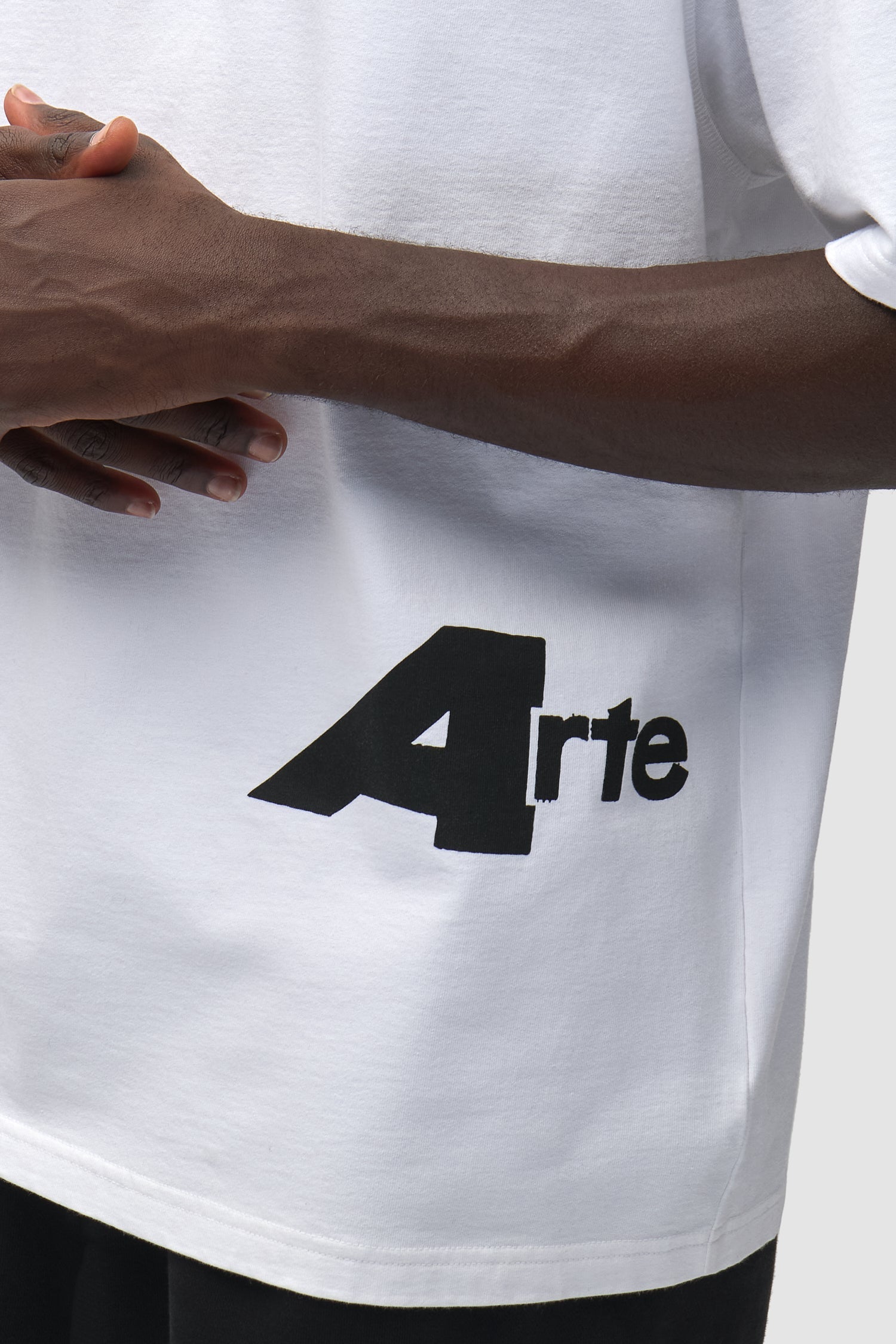 T-shirt « Big A » (côté avant) - Blanc