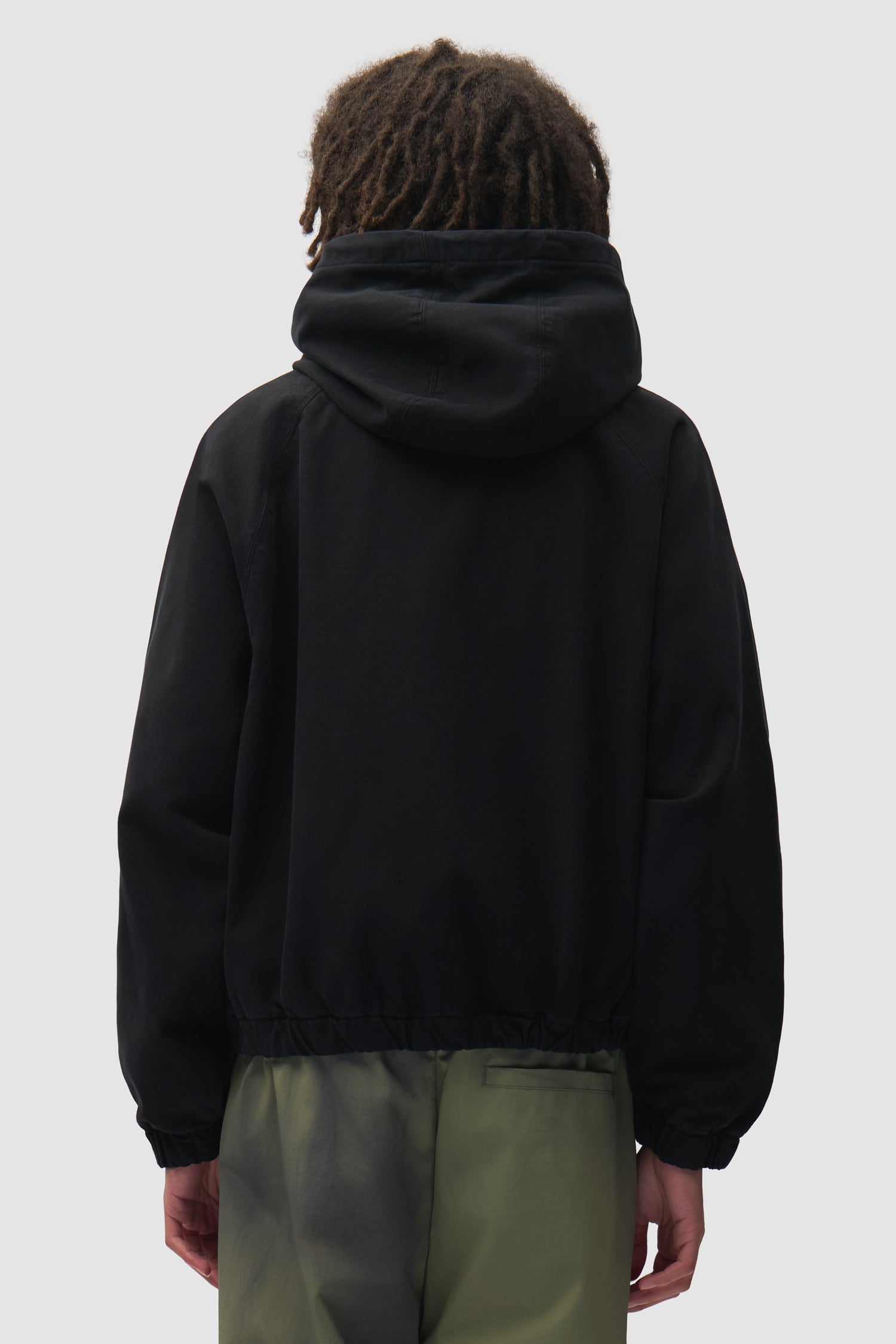 Veste à capuche en toile - Noir