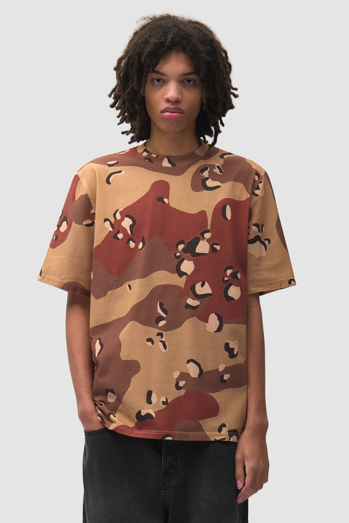T-shirt en tissu camouflage - Imprimé sur toute la surface