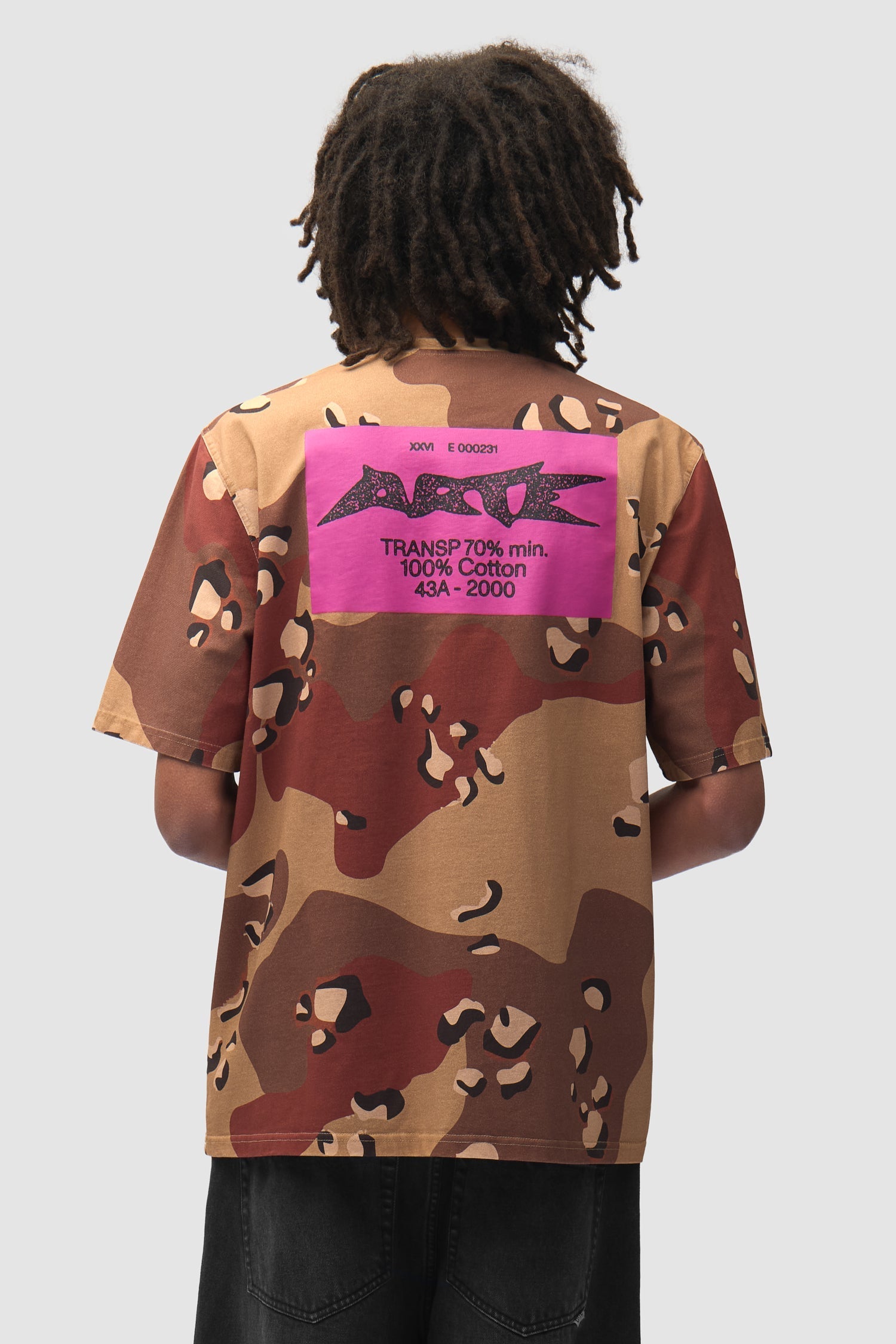 T-shirt en tissu camouflage - Imprimé sur toute la surface