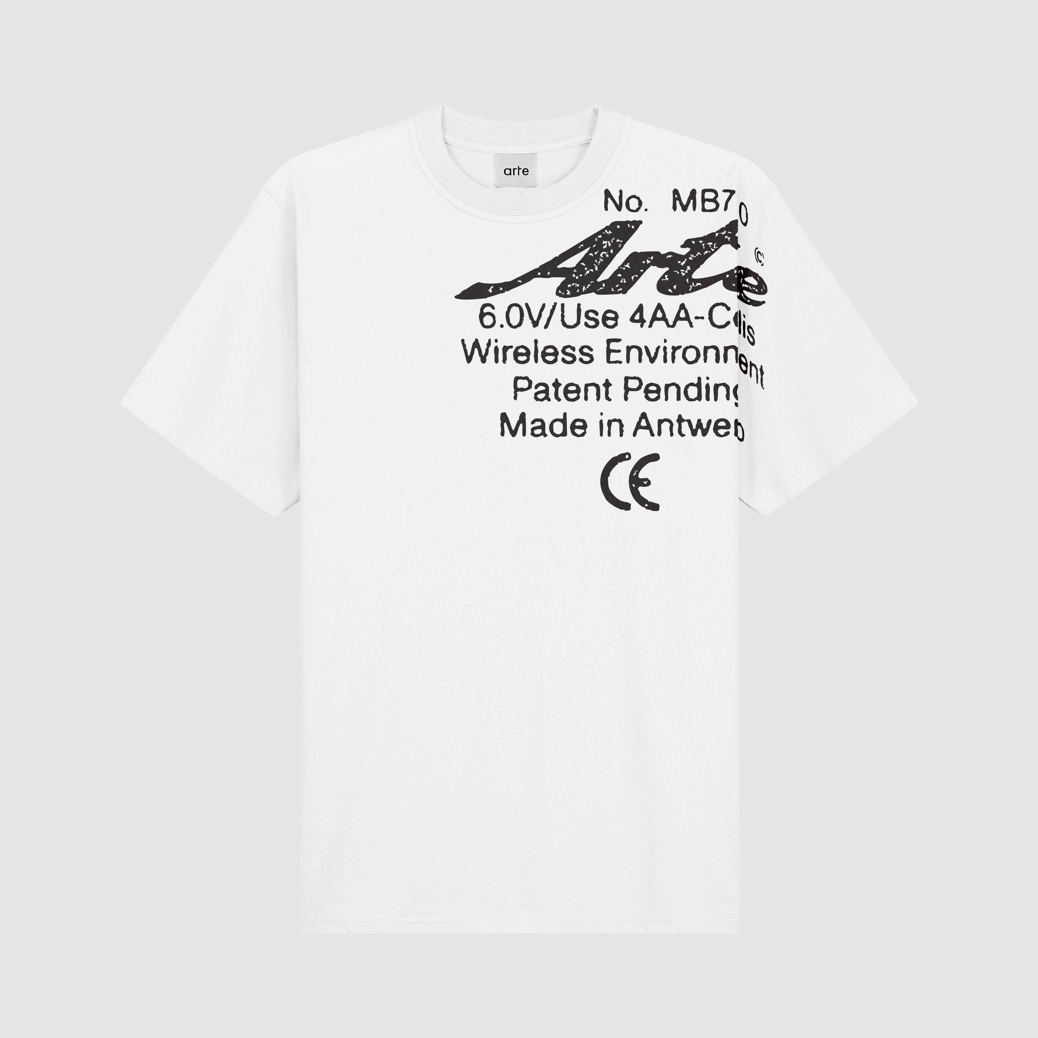 T-shirt Specs Side - Blanc