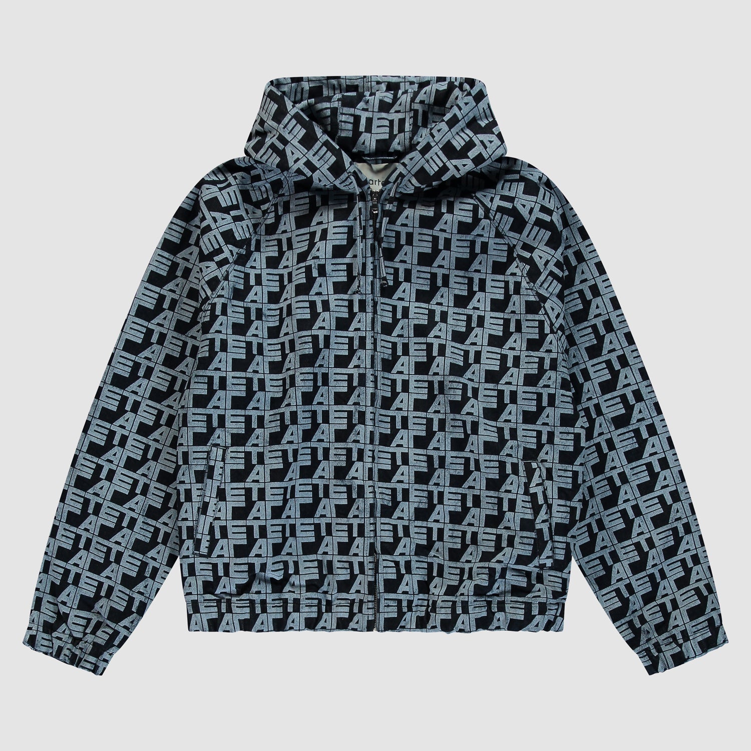 Veste en jean à carreaux sur toute la surface - Jean
