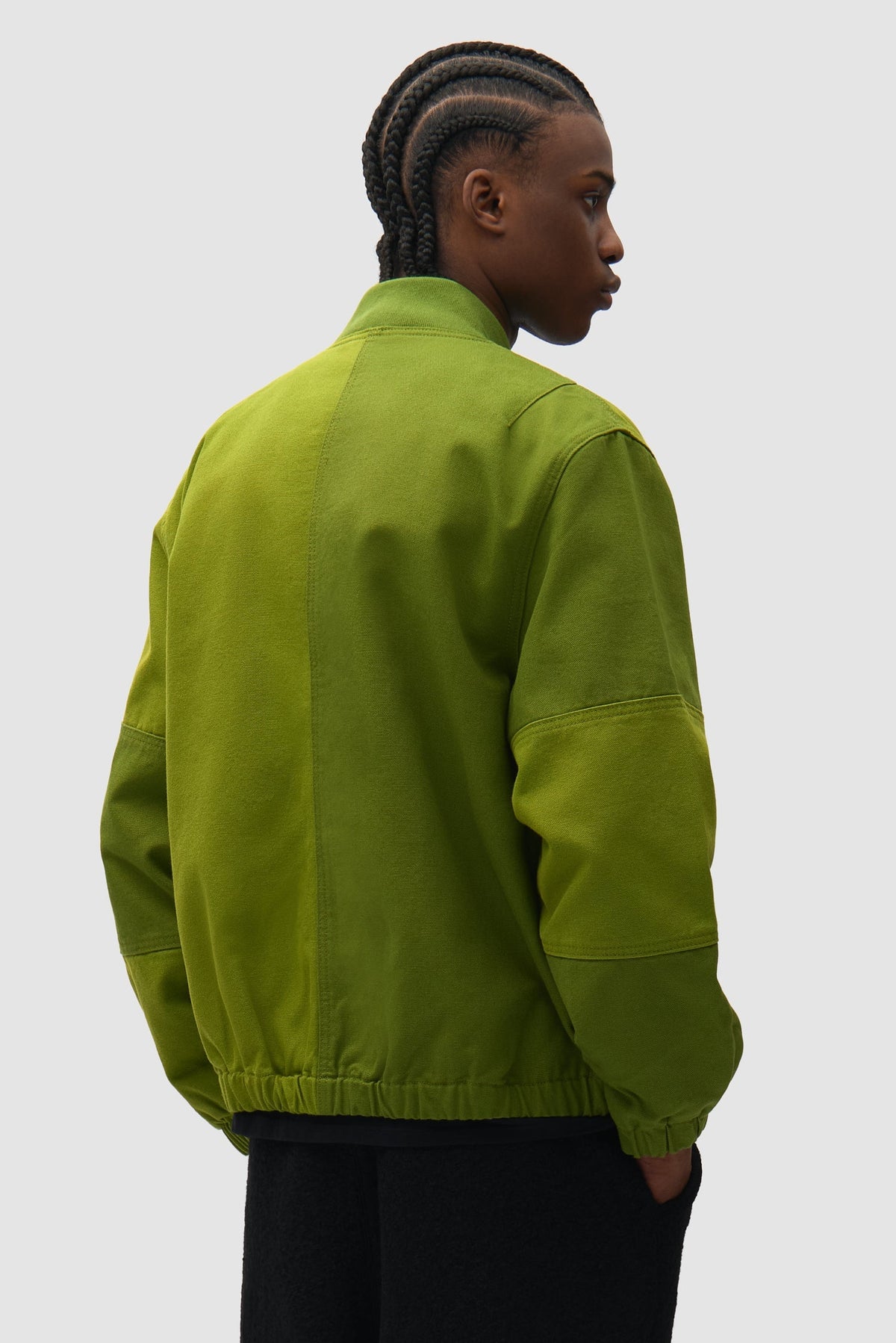 Blouson aviateur en toile - Vert
