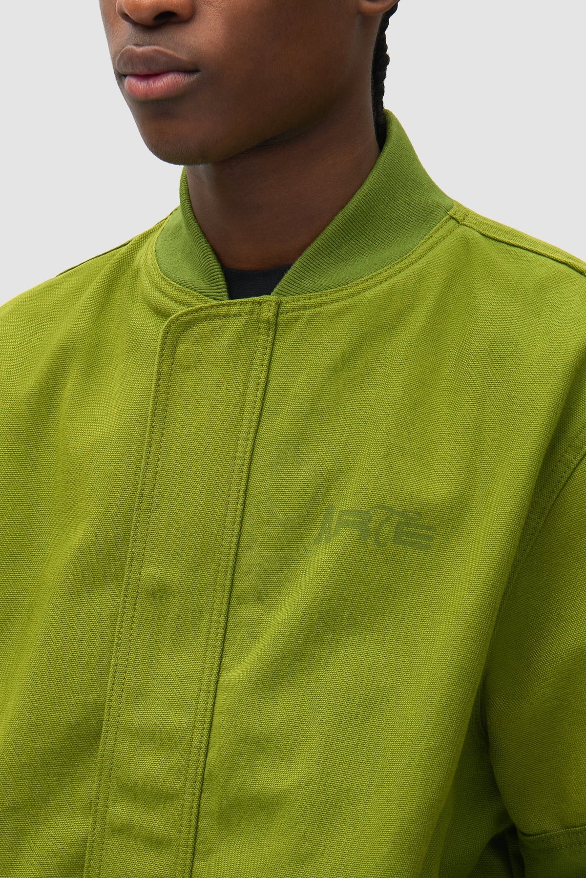 Blouson aviateur en toile - Vert