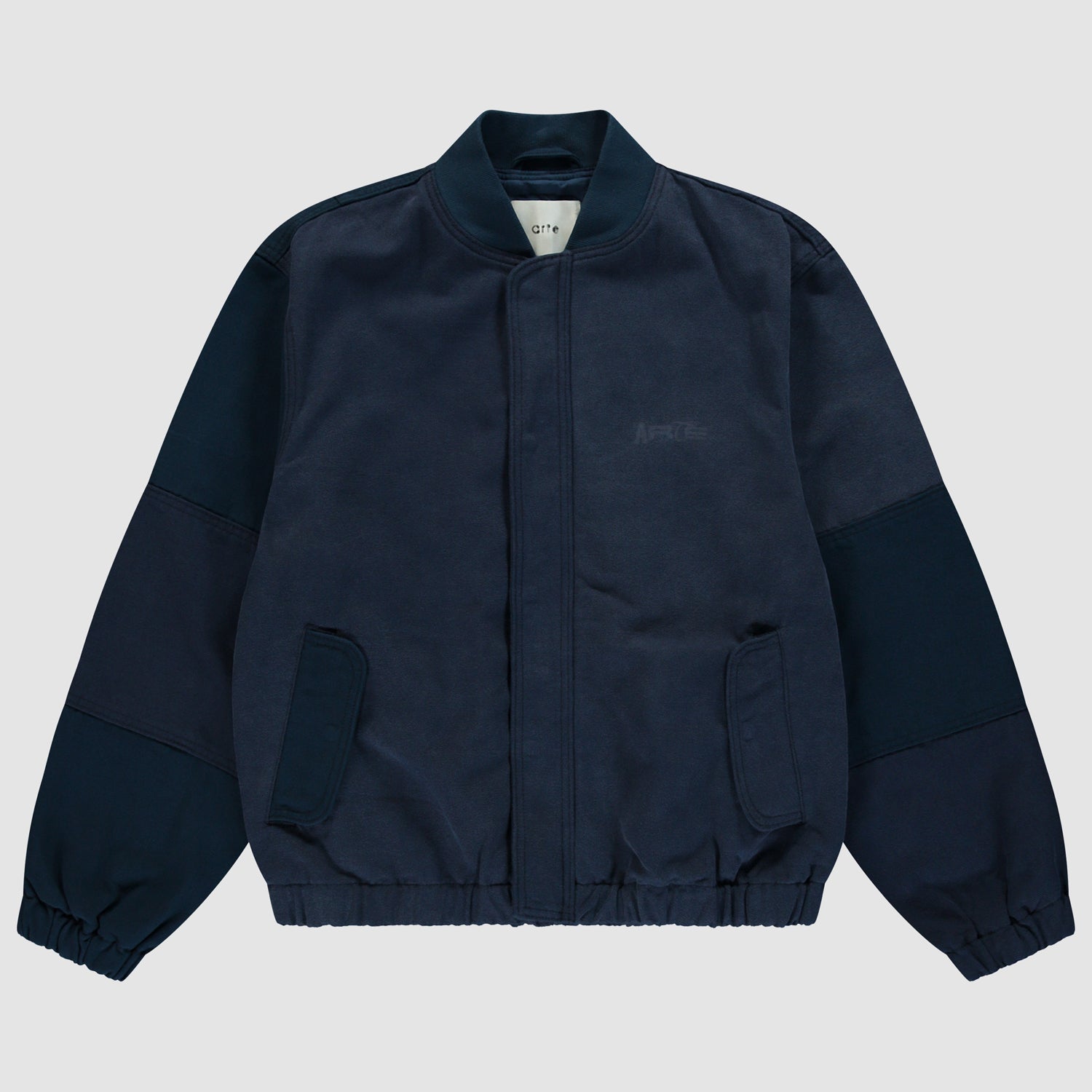 Blouson aviateur en toile - Bleu marine