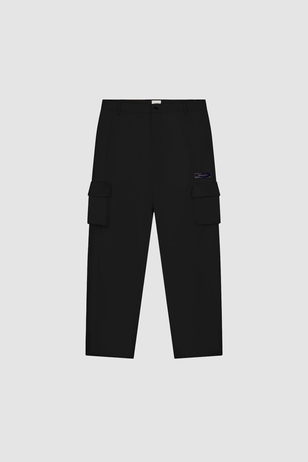 Pantalon en coton à poches 3D - Noir
