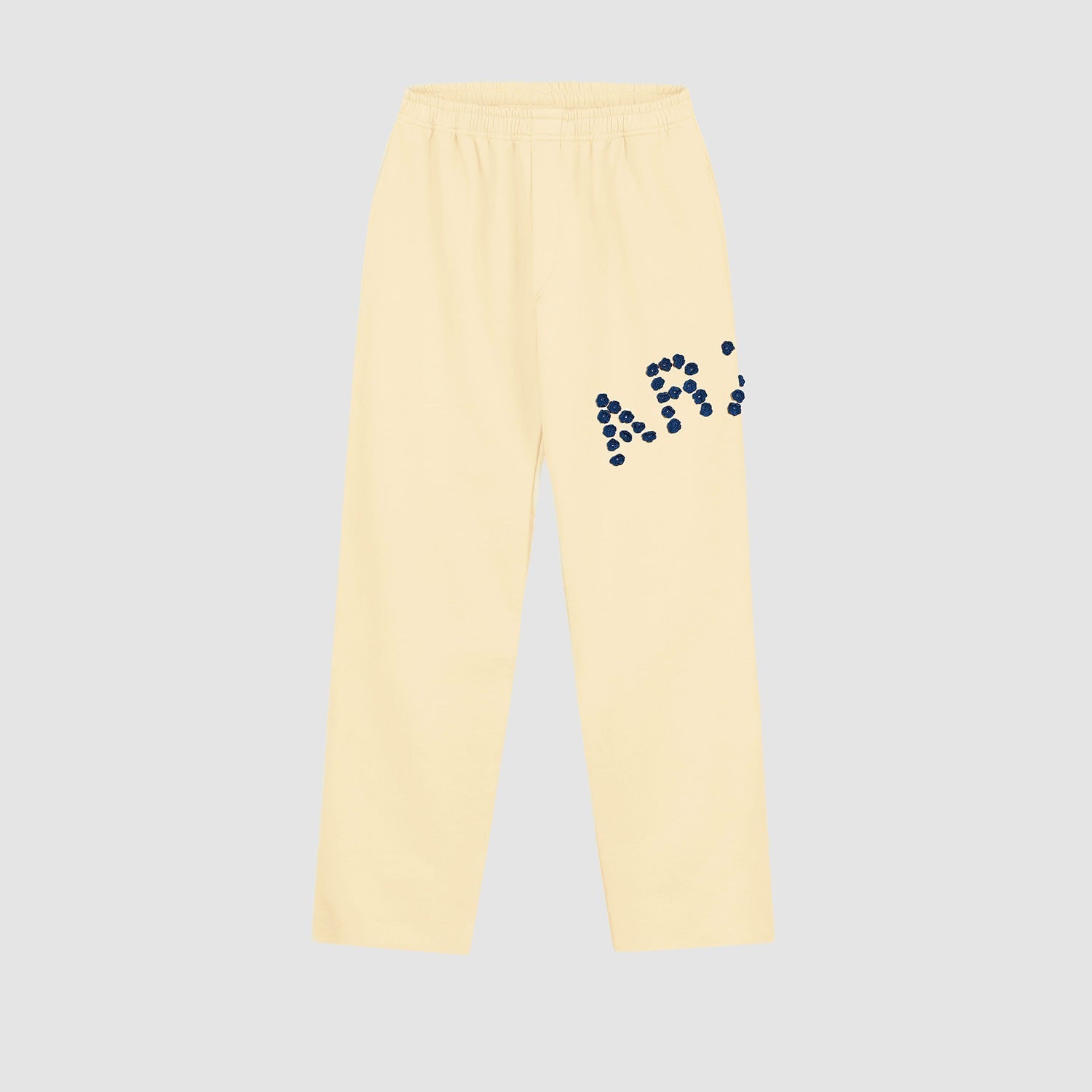 Pantalon à fleurs en crochet - Crème
