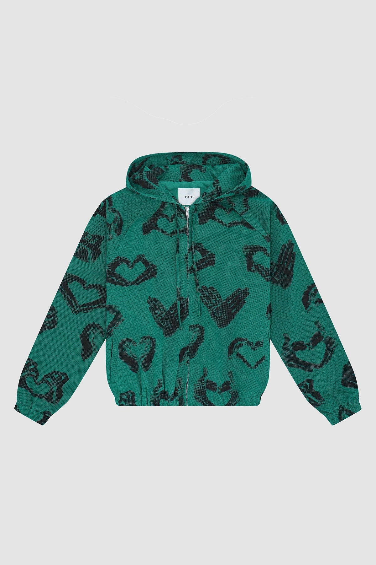 Veste imprimée Hands - Vert