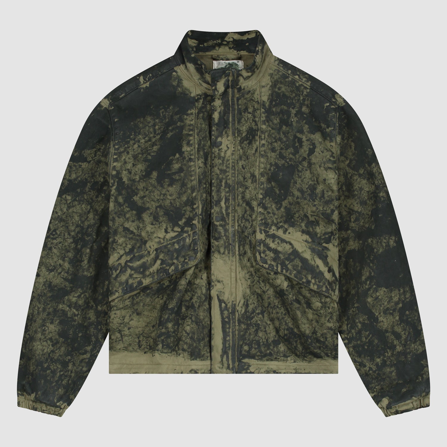 Blouson peinture à l'ancienne - Vert