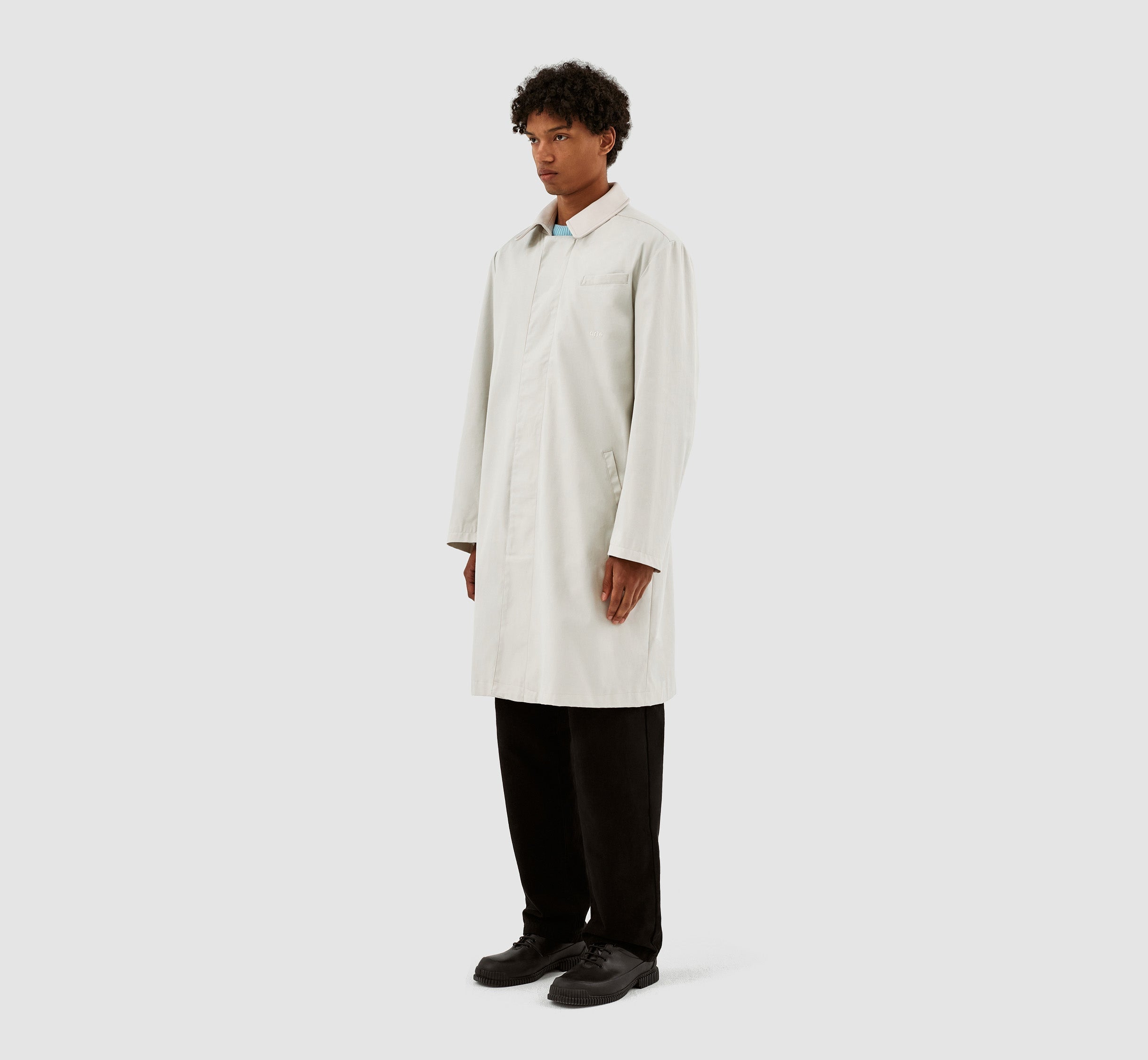 Manteau à col Joe - Crème