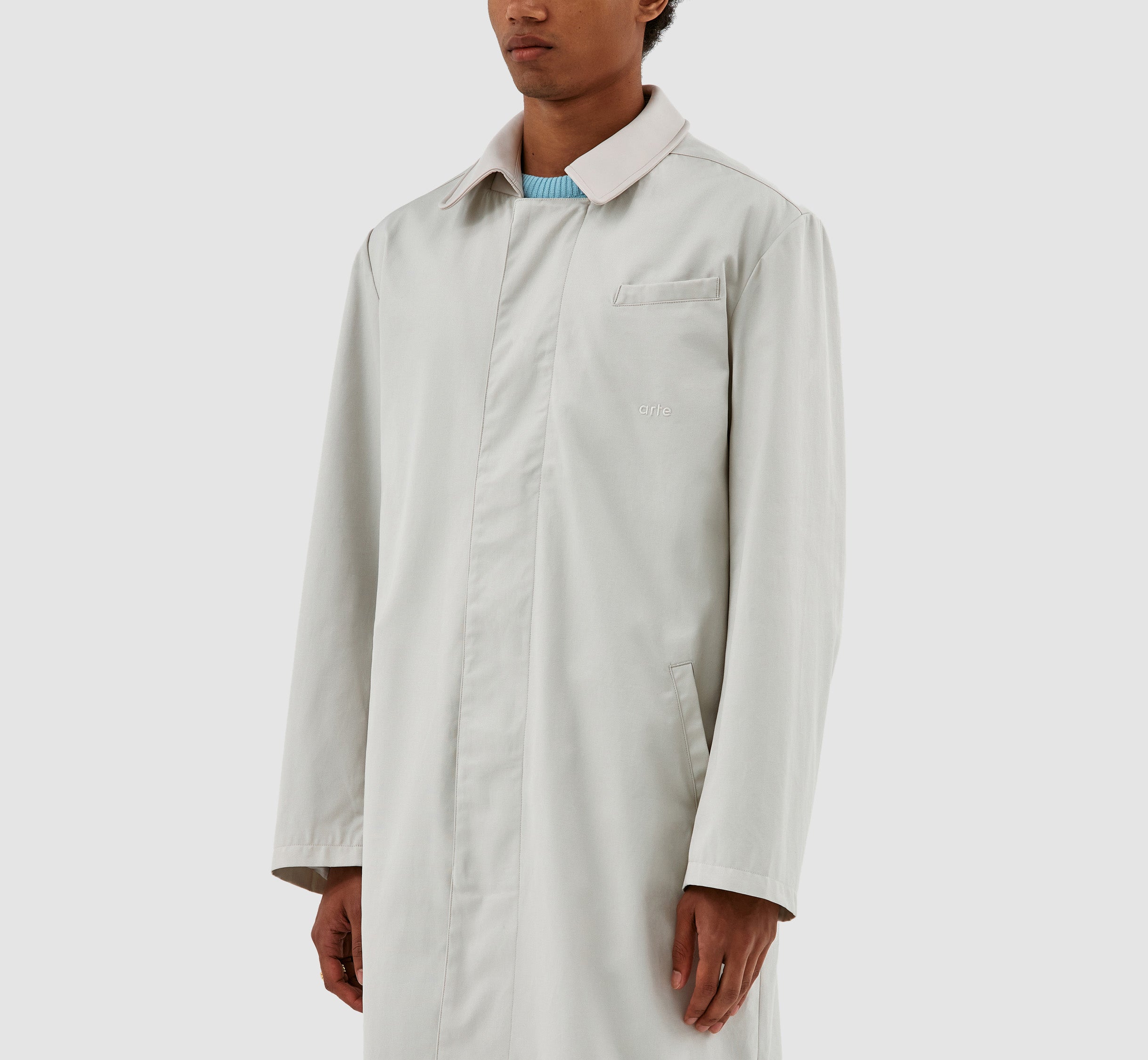 Manteau à col Joe - Crème