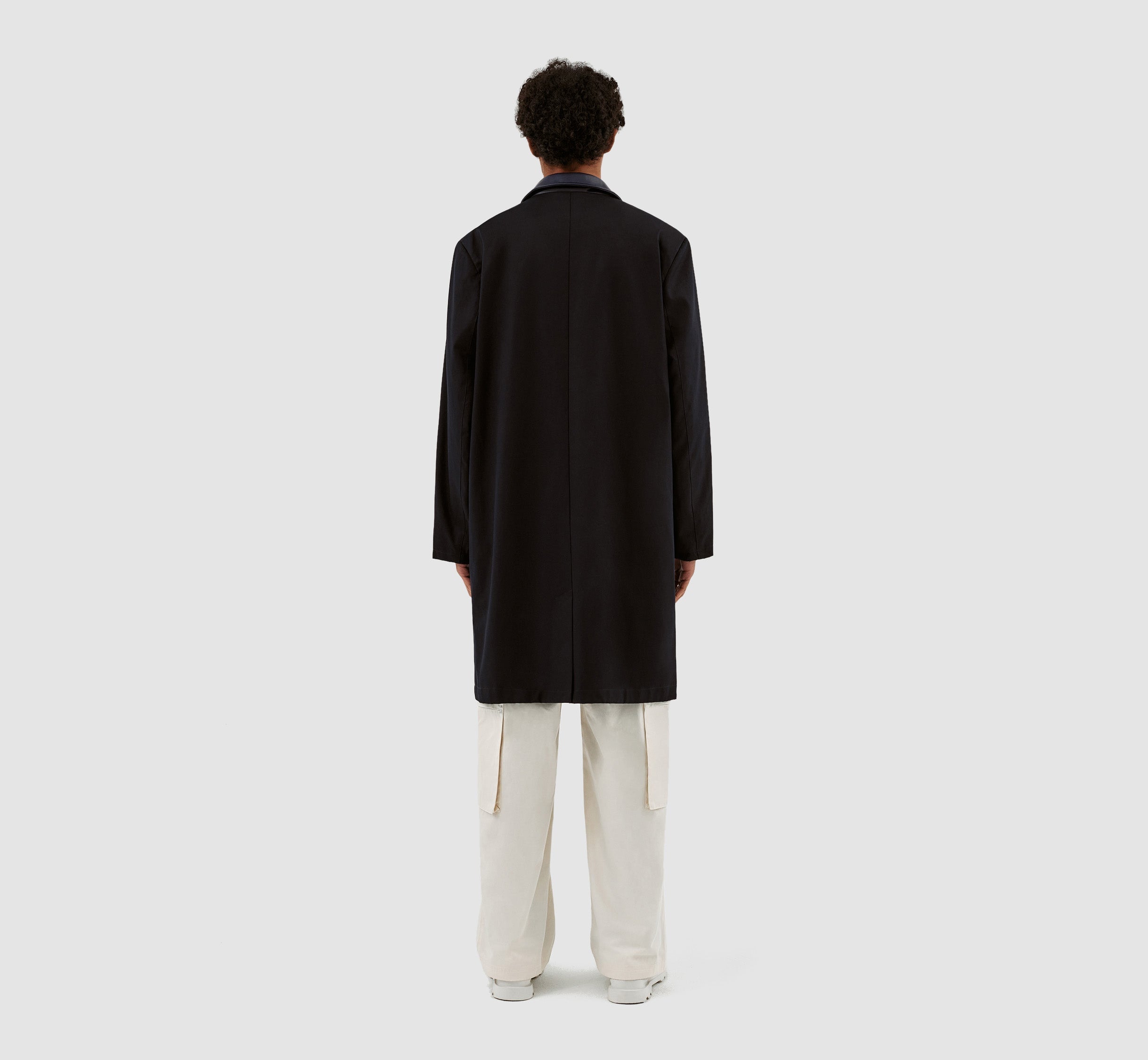 Manteau à col Joe - Marine