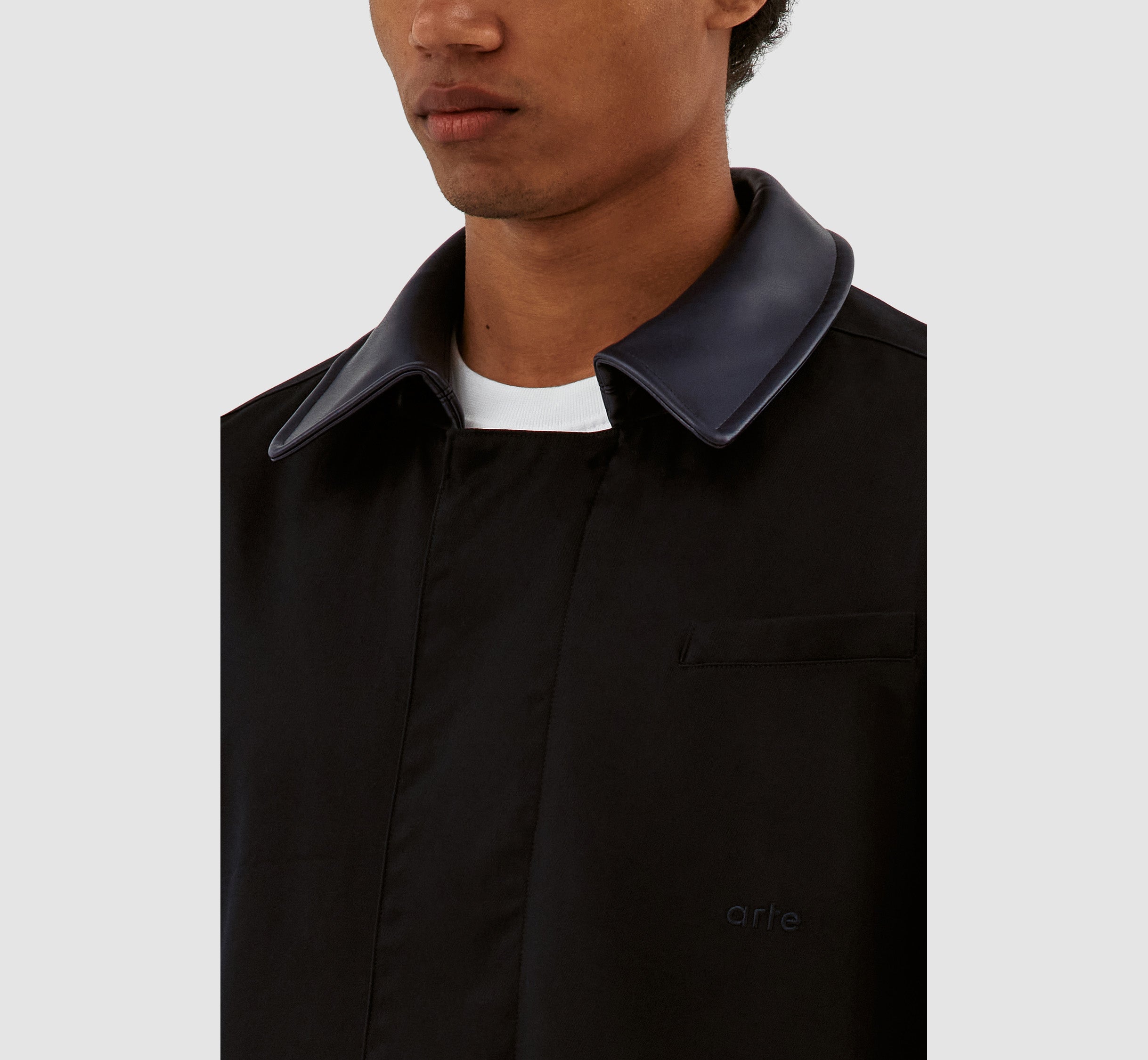 Manteau à col Joe - Marine