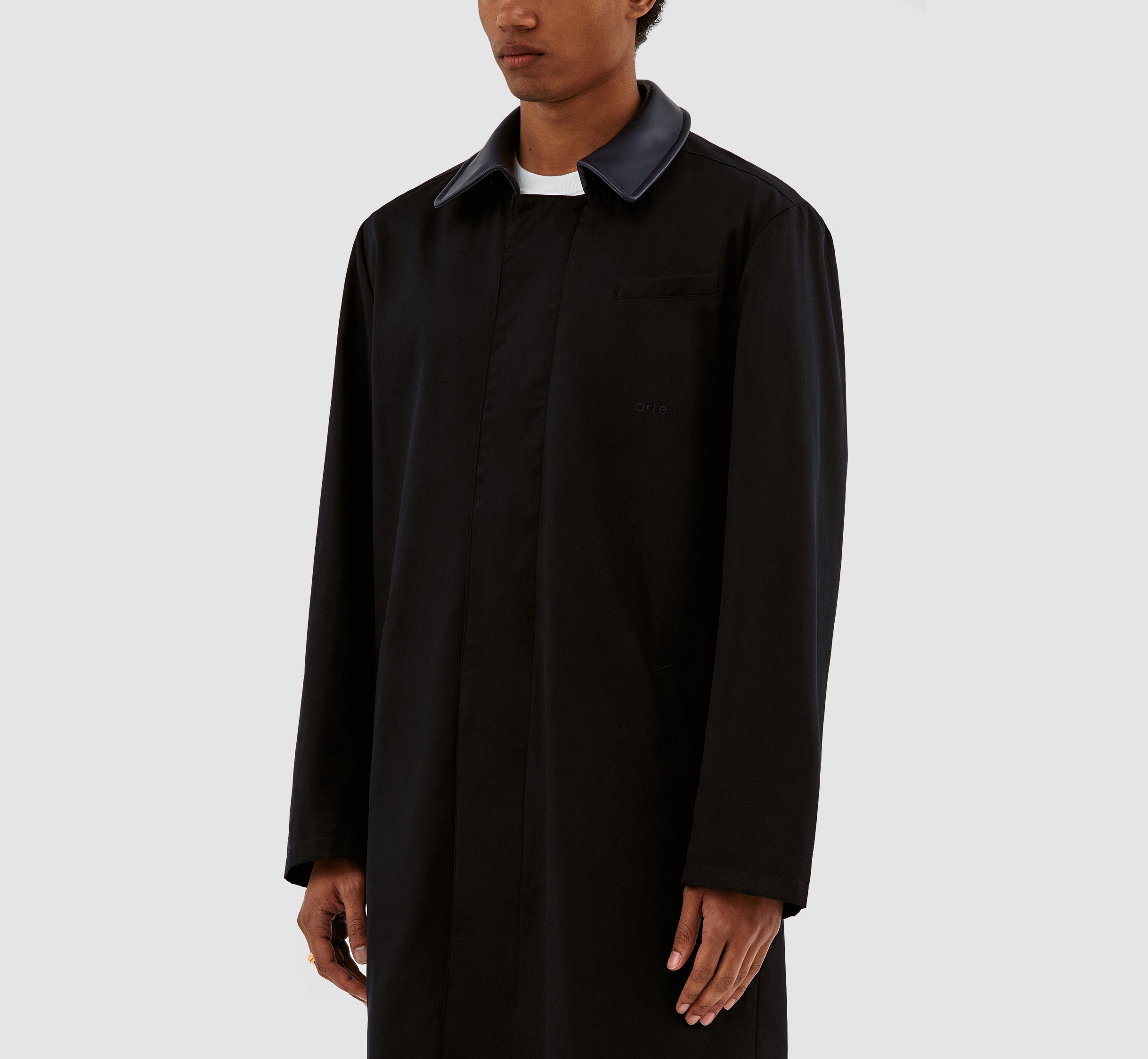 Manteau à col Joe - Marine