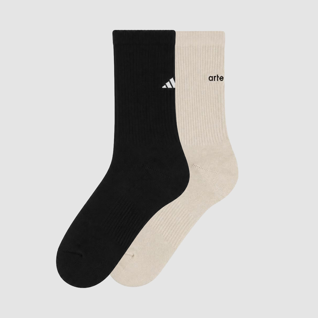 Chaussettes Arte pour adidas (deux paires) - Noir/Blanc