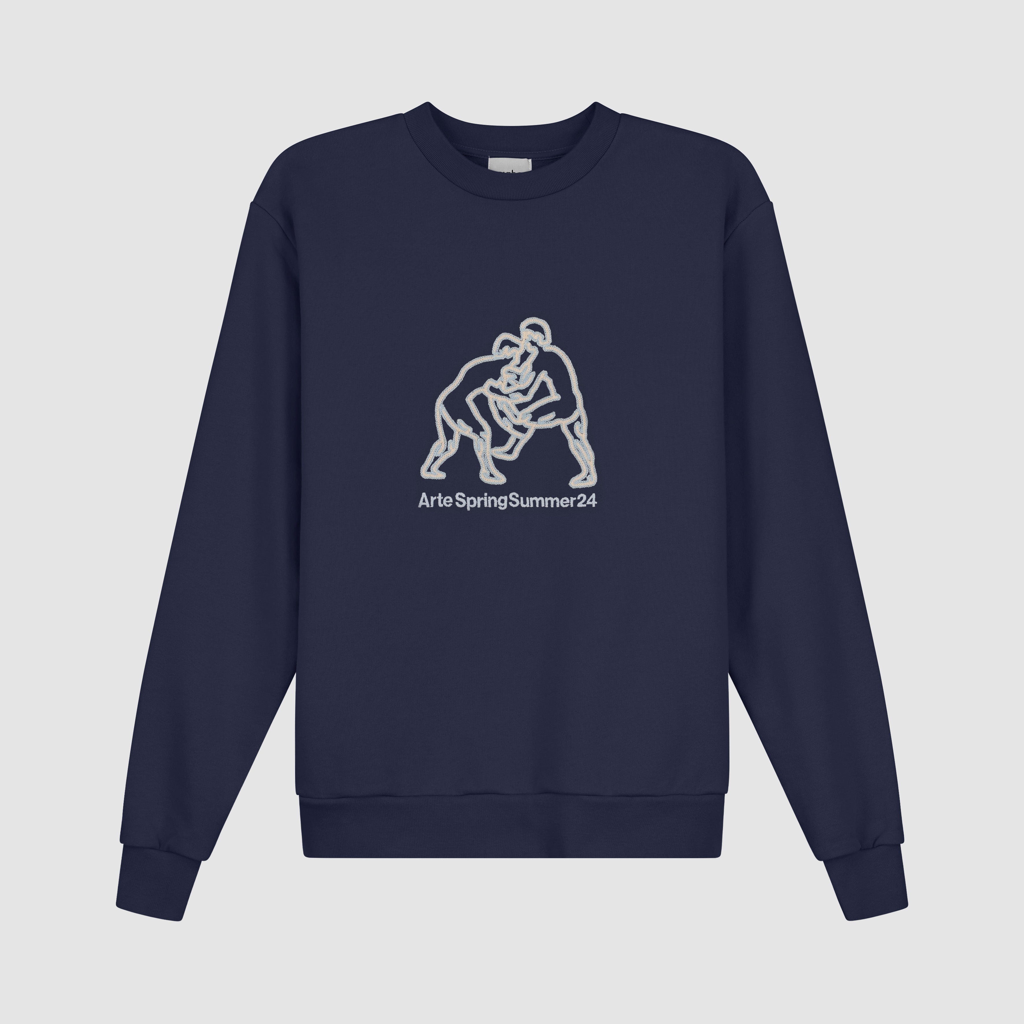 Carlos Fighters Crewneck - Marine