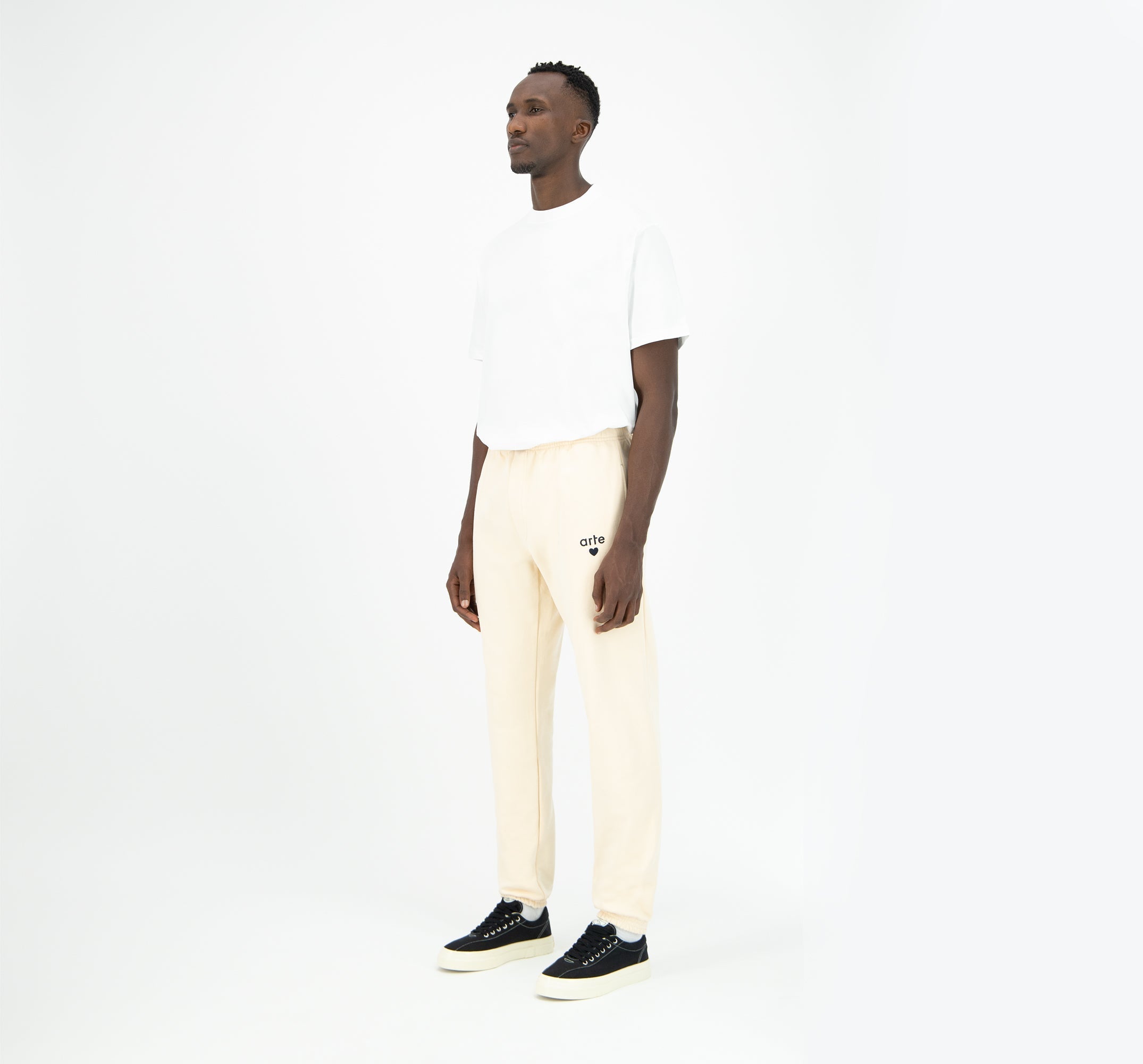 Pantalon de survêtement Tristian Heart - Creme