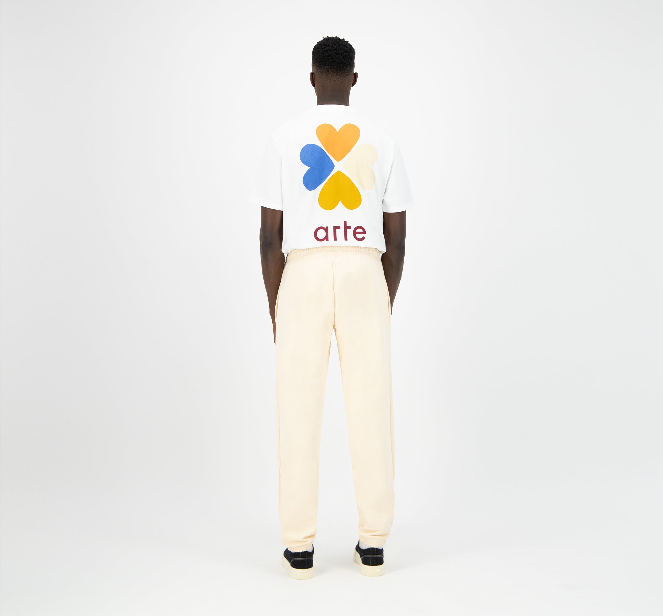 Pantalon de survêtement Tristian Heart - Creme