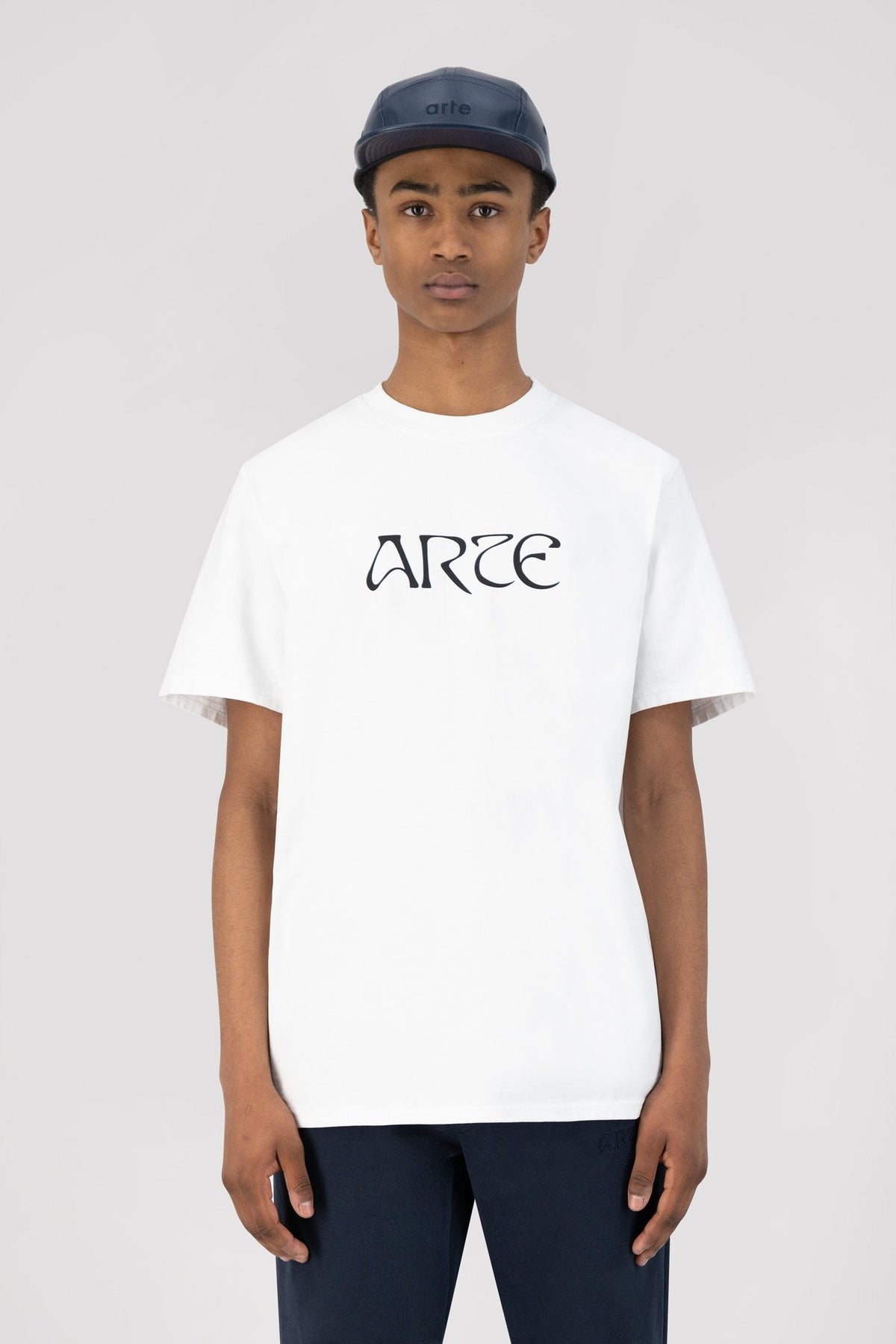 Casquette en cuir Craqq - Marine