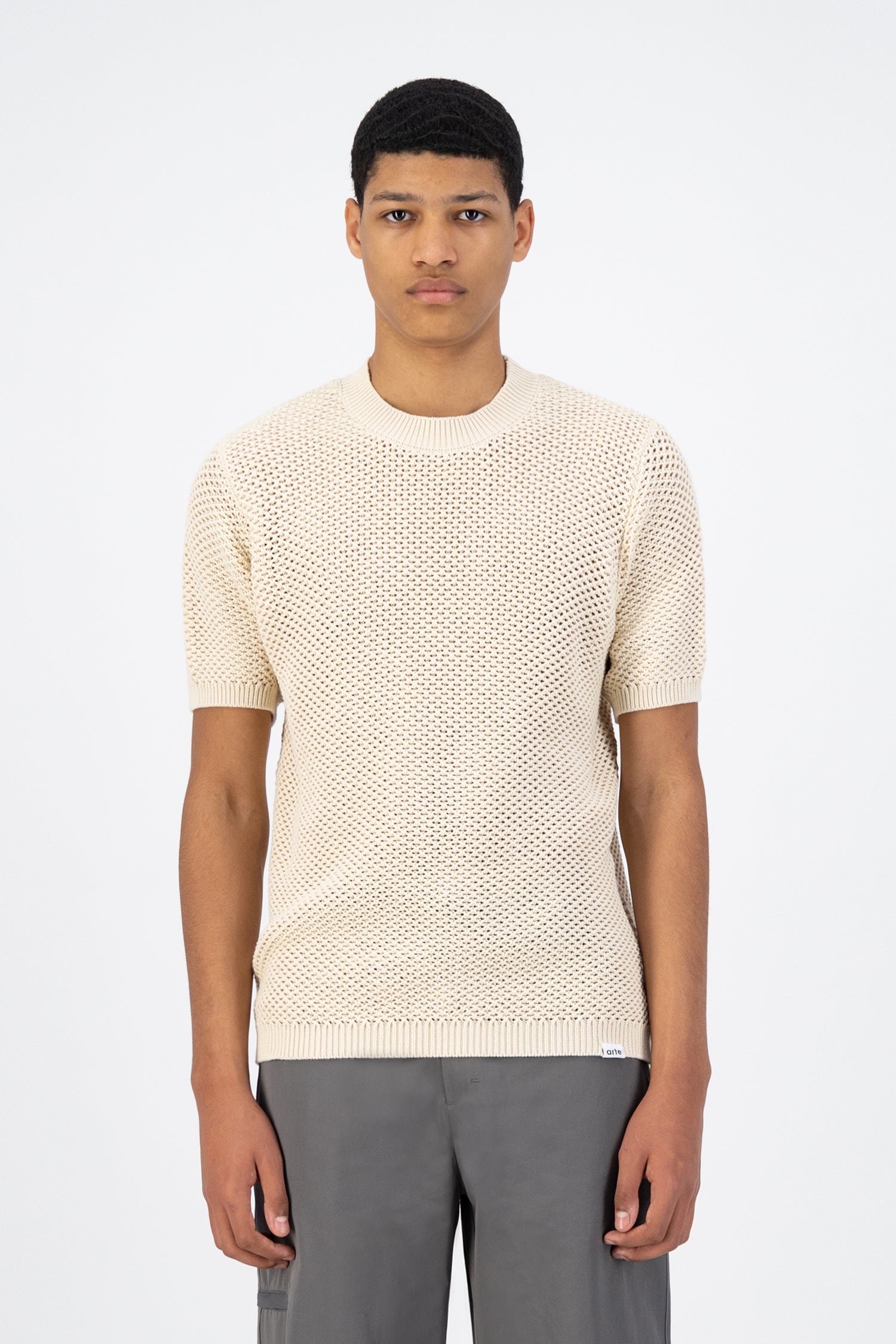 T-shirt en maille Kiewic - Crème