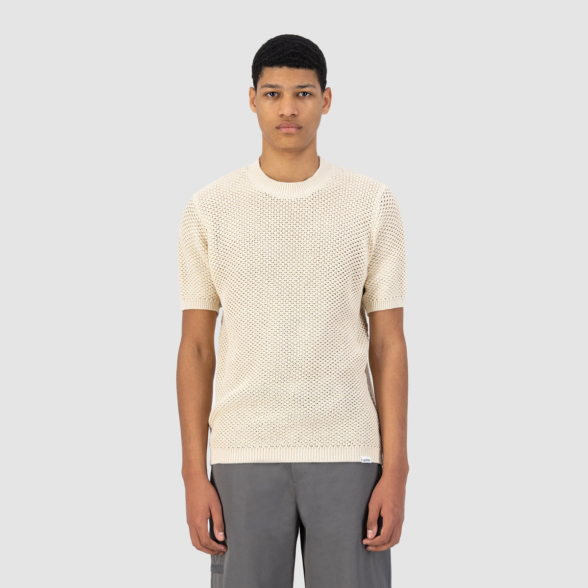 T-shirt en maille Kiewic - Crème