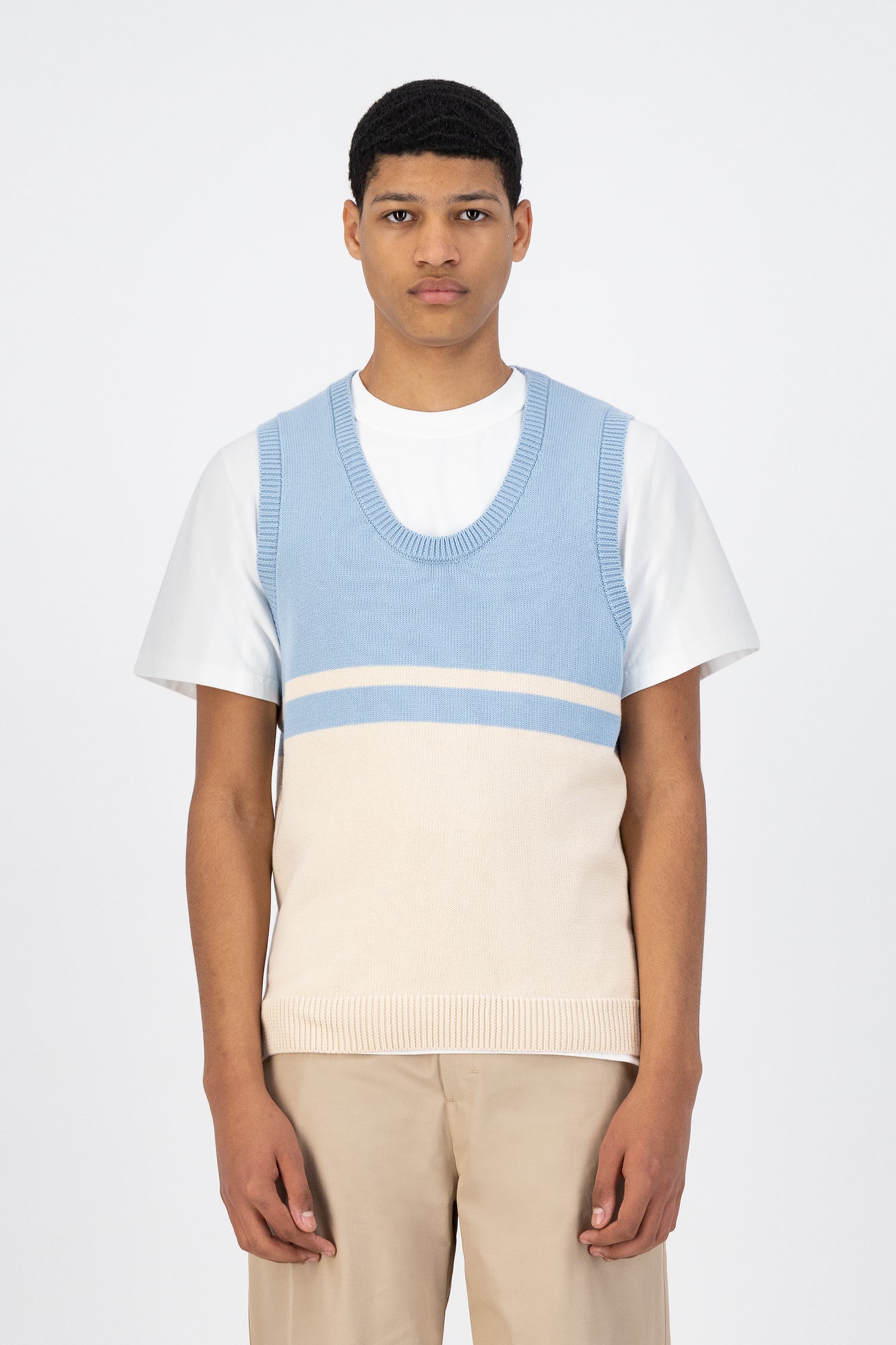 Tricot Karl Meio - Skylight/Cream