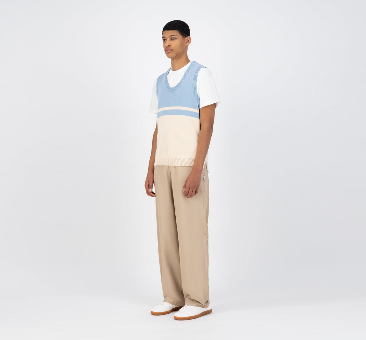 Tricot Karl Meio - Skylight/Cream