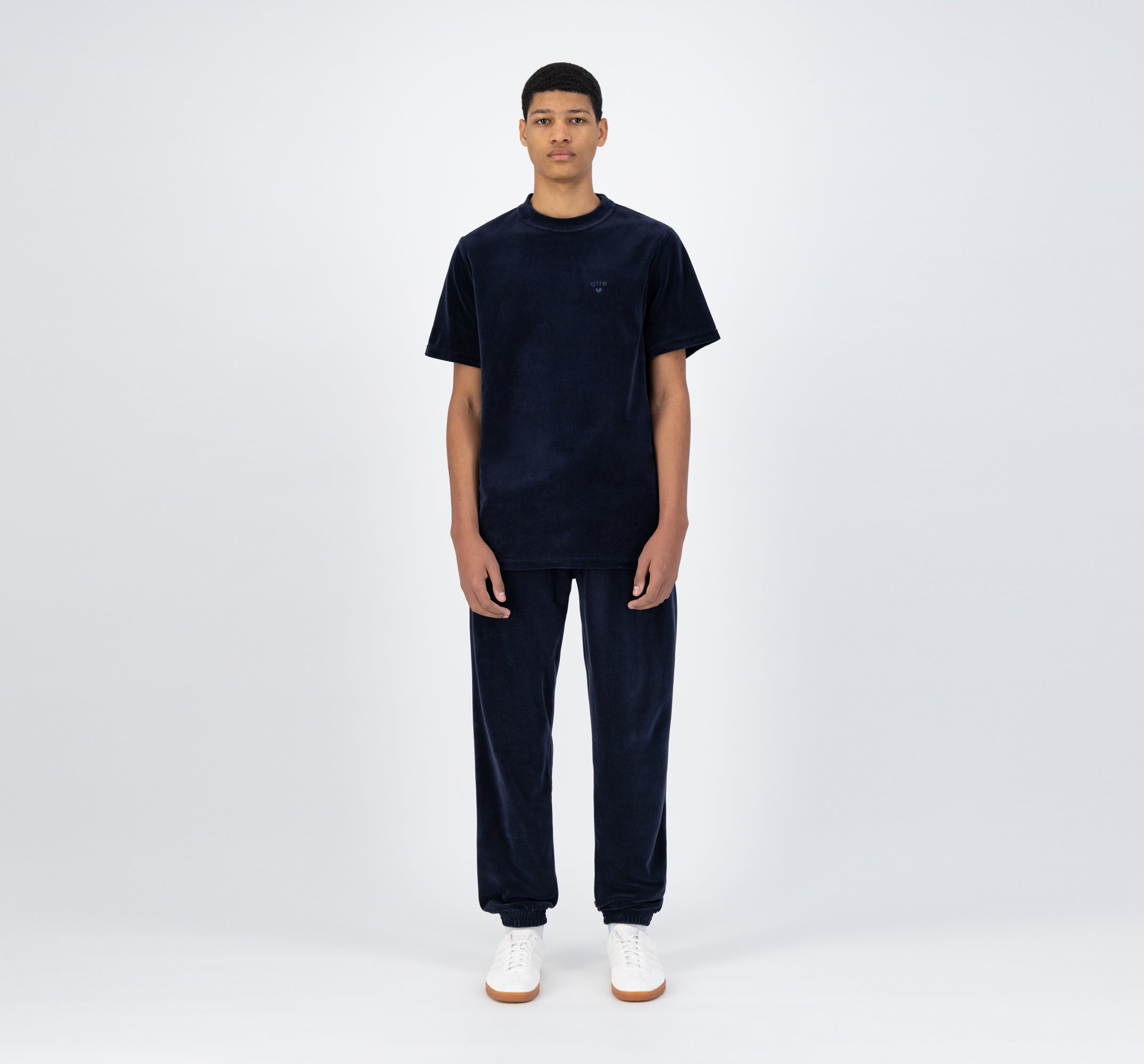 T-shirt en velours Tsai - Marine