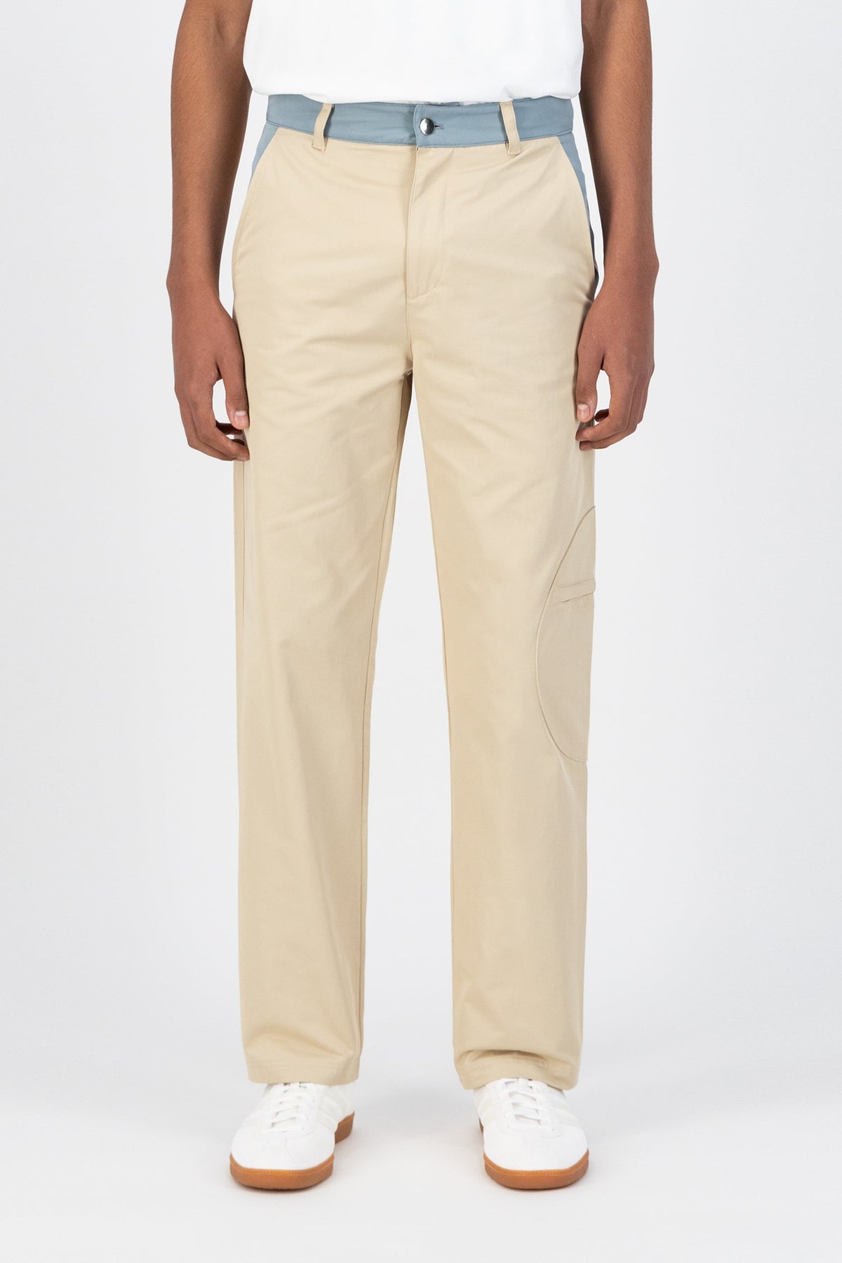 Pantalon Multi Julio - Crème/Bleu clair