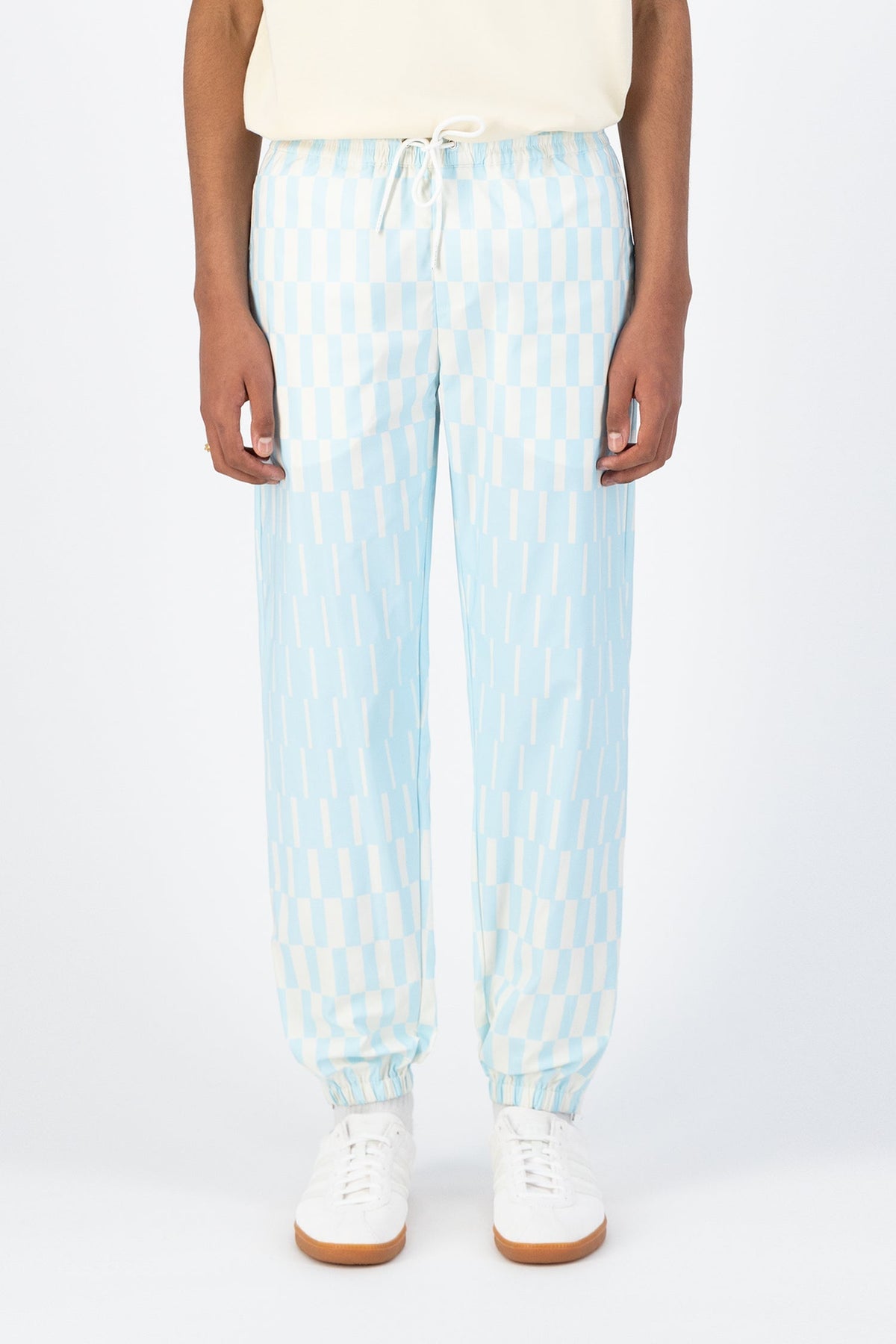 Pantalon Jo - Bleu clair/crème