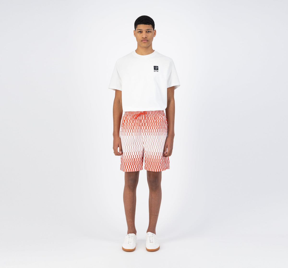 Short Soto Retan - Rouge/Blanc