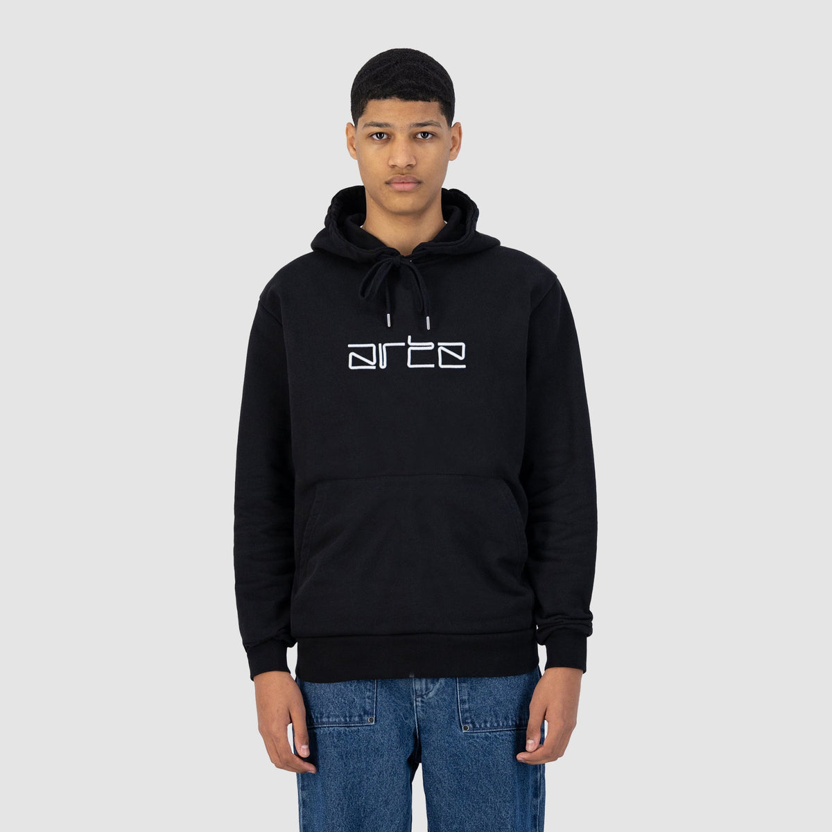 Hulton Logo Hoodie - Noir