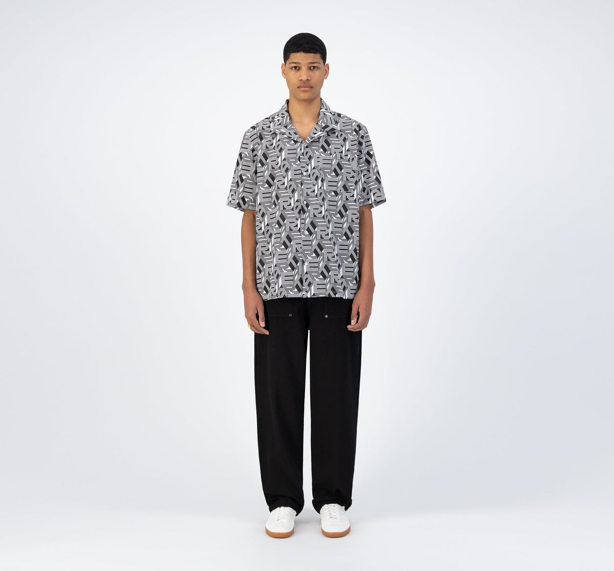 Chemise Scotti Allover - Noir/Blanc