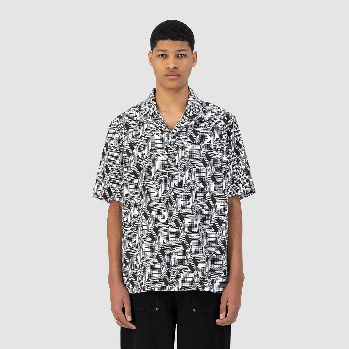 Chemise Scotti Allover - Noir/Blanc