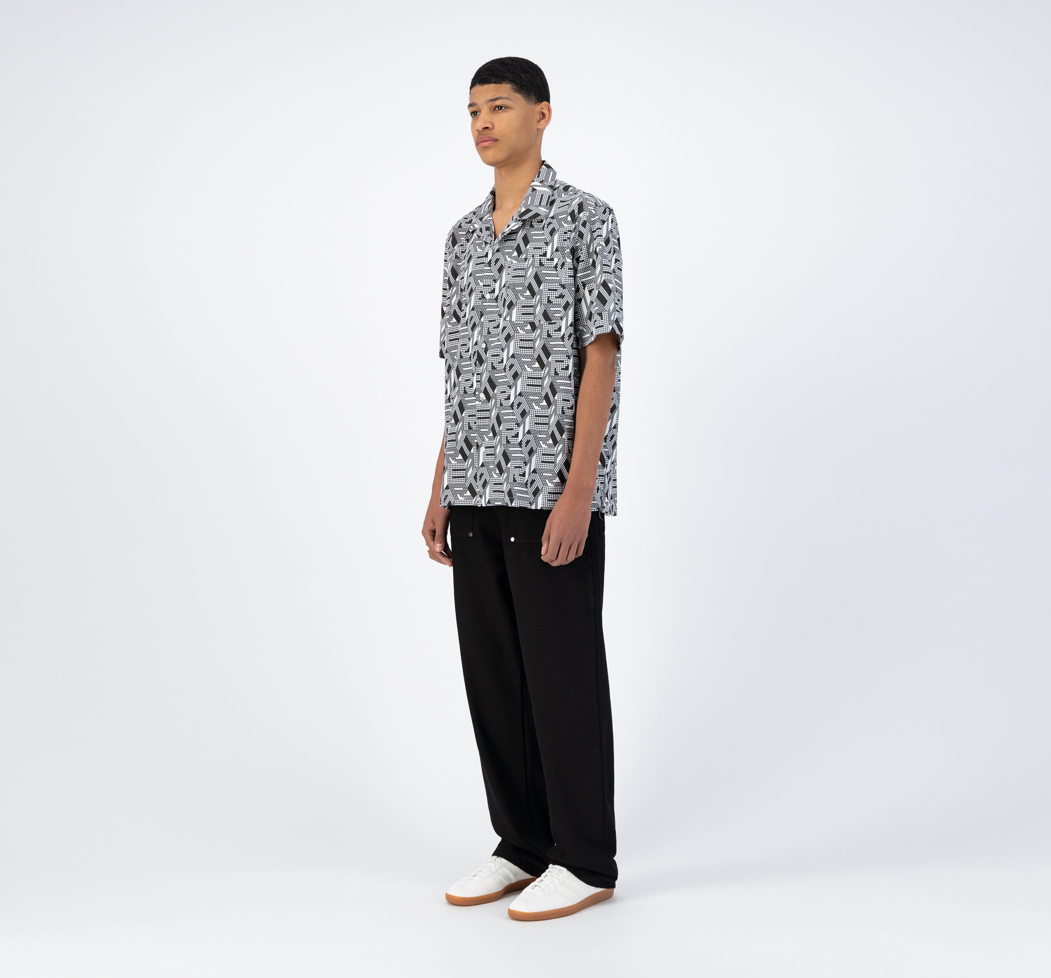 Chemise Scotti Allover - Noir/Blanc