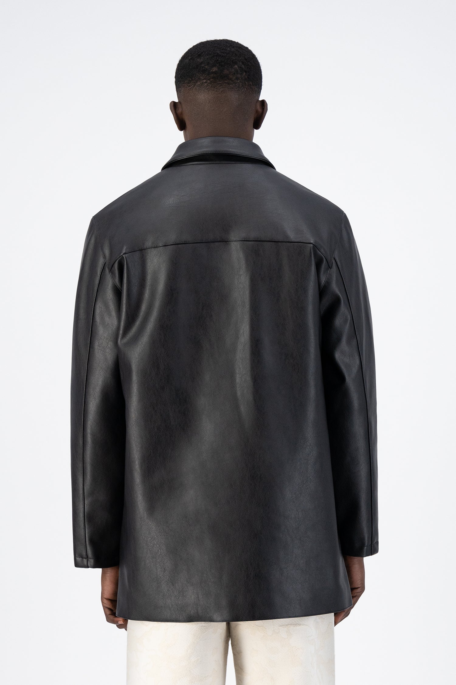 Veste en cuir Joe - Noir