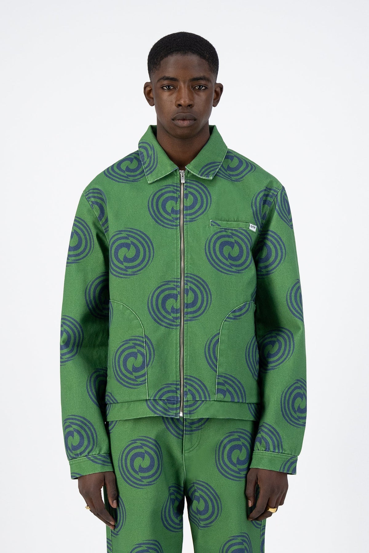 Veste Janco Swirl - Vert/Marine
