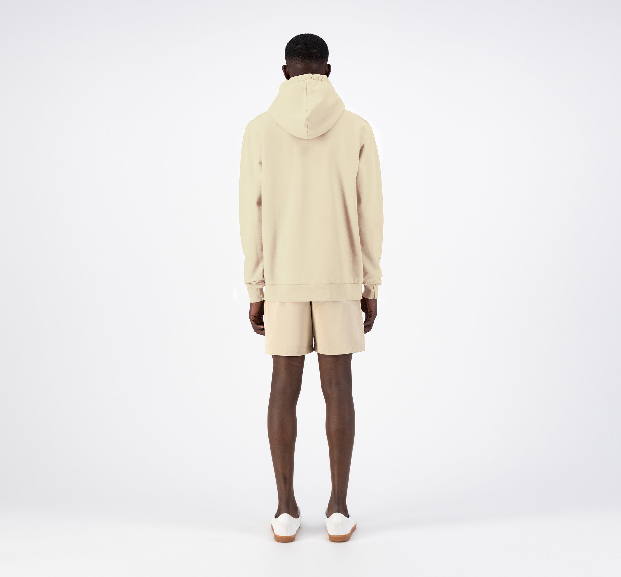 Sweat à capuche Hulton Heart - Crème