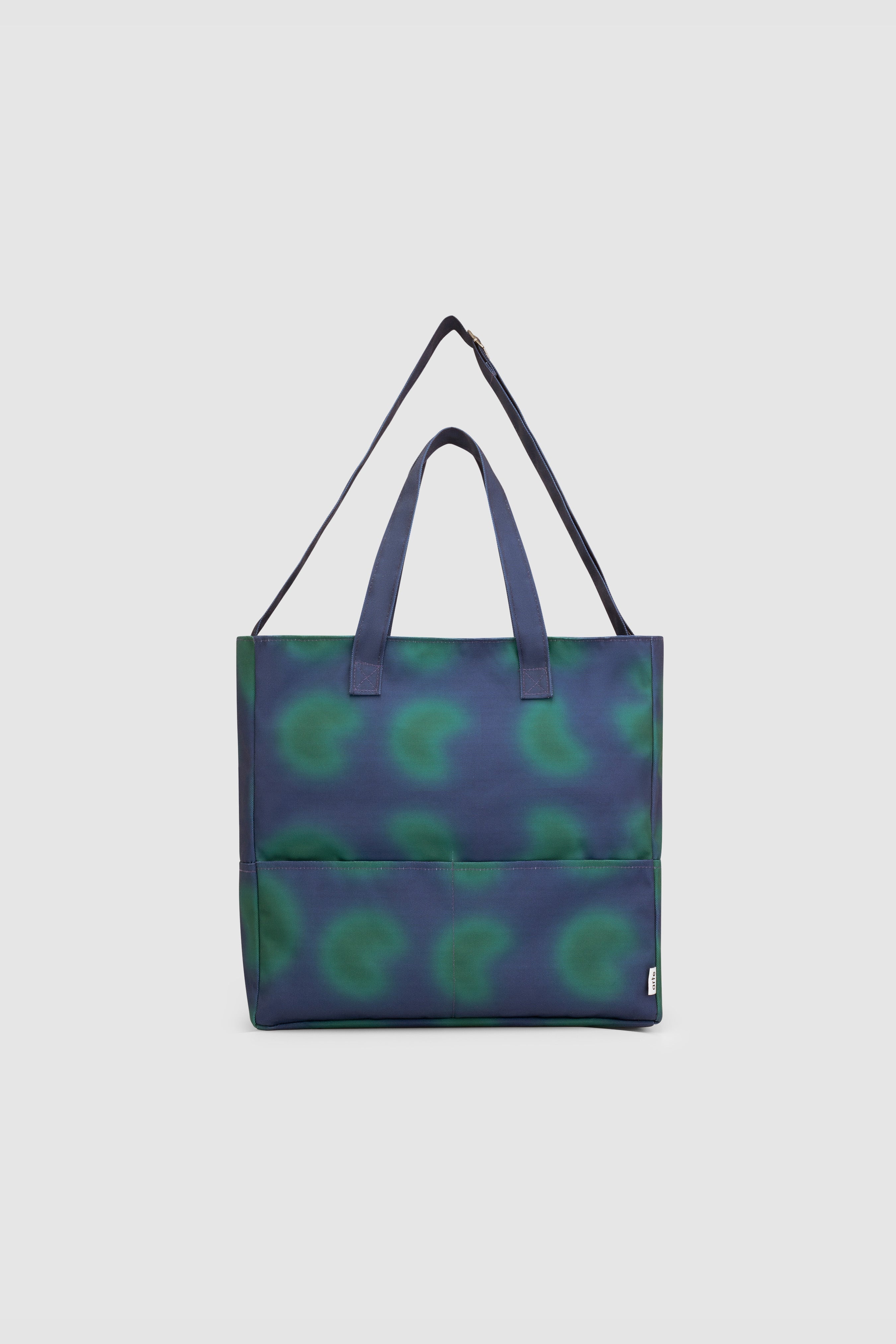 Totebag imprimé Thompson - Marine/Vert