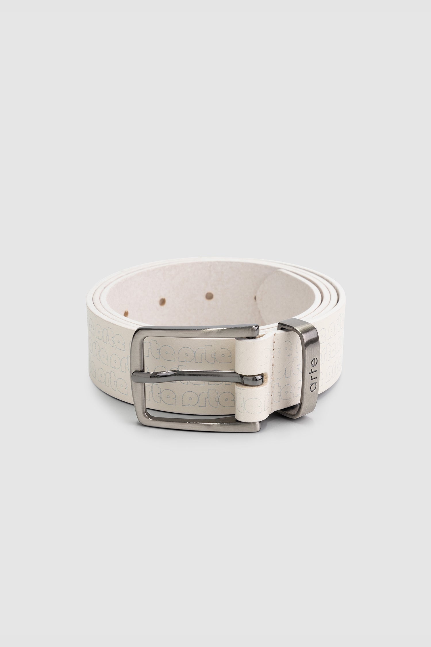 Ceinture imprimée en aulne - Crème/bleu de lac
