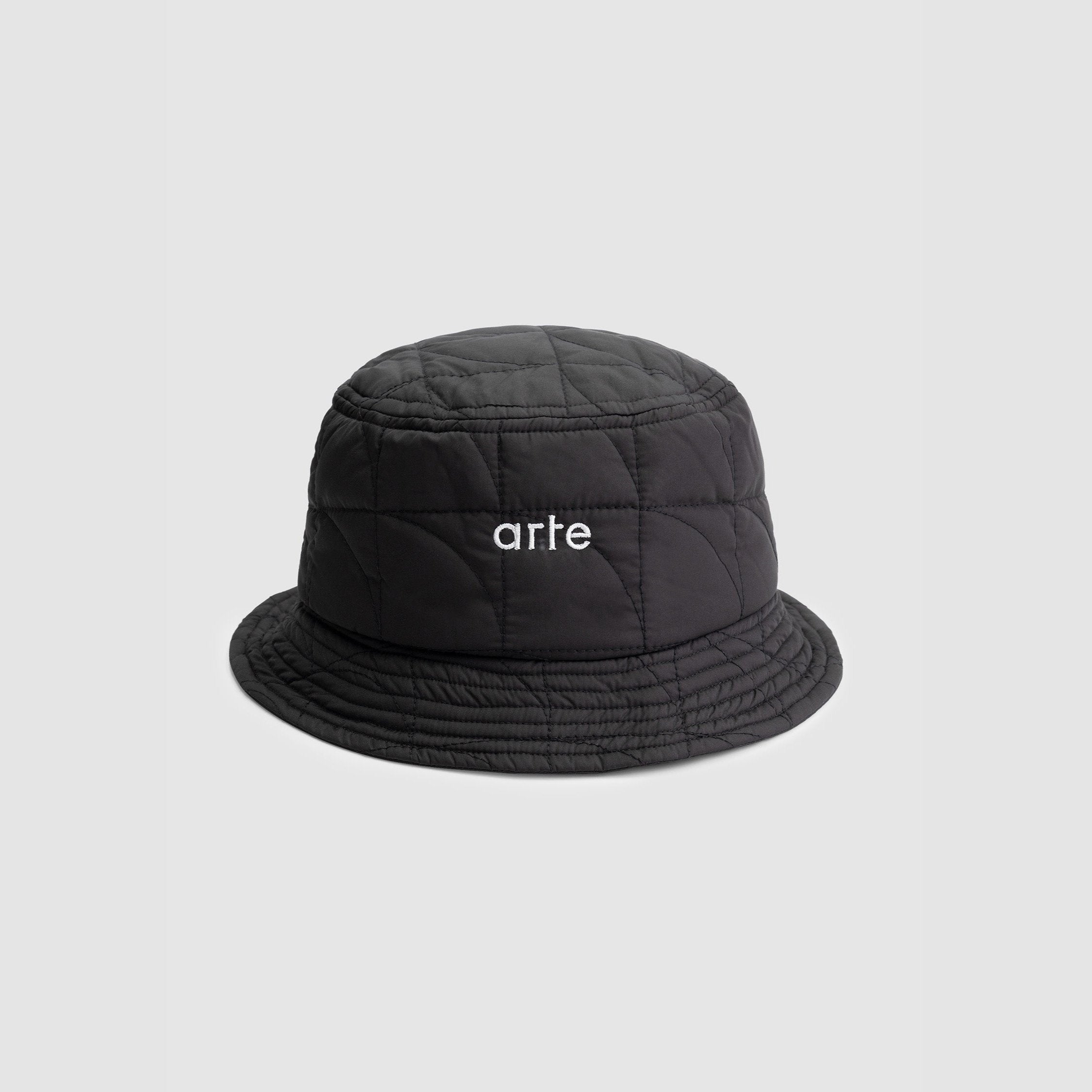 Bauhaus Quilted Bucket Hat - Noir