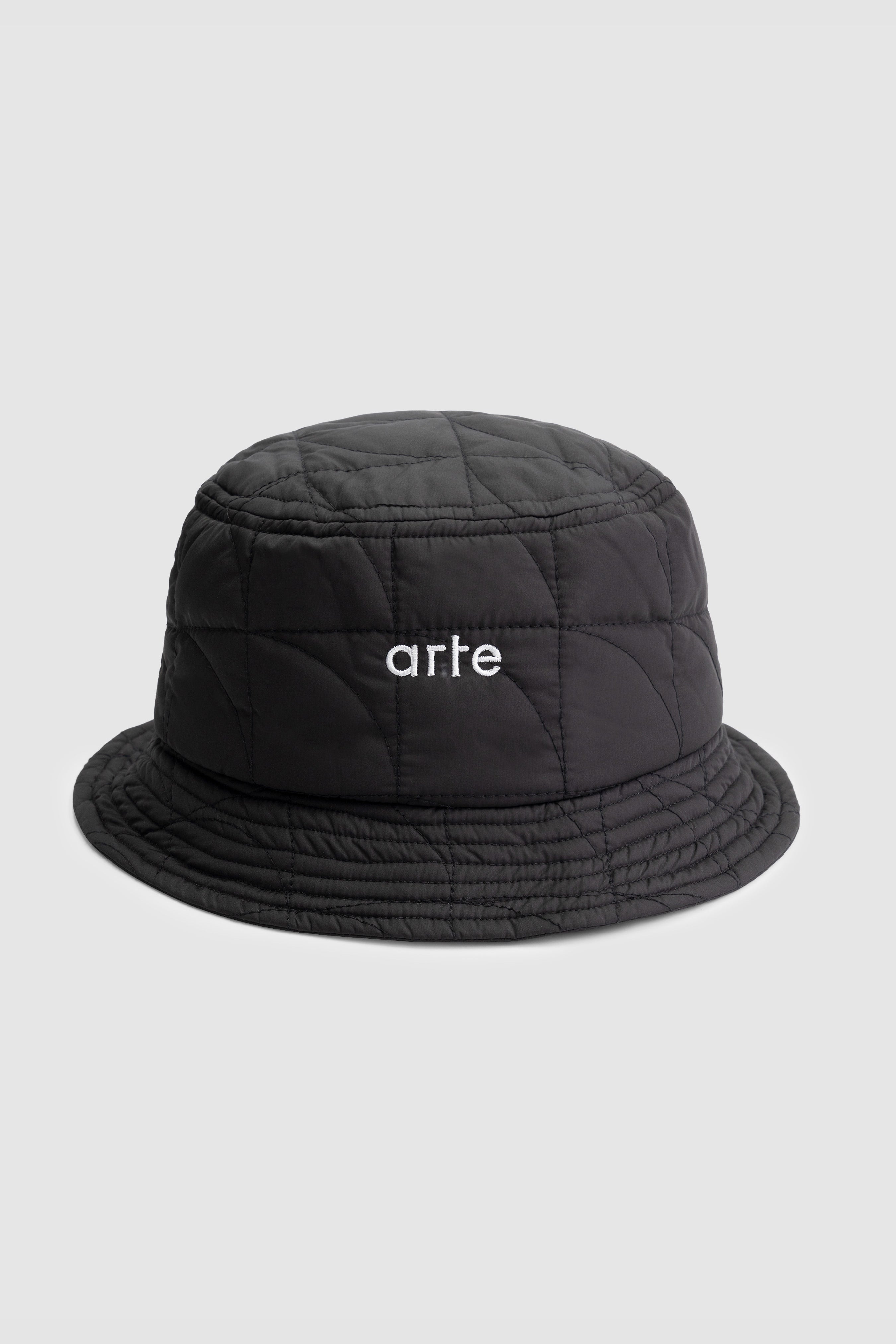 Bauhaus Quilted Bucket Hat - Noir